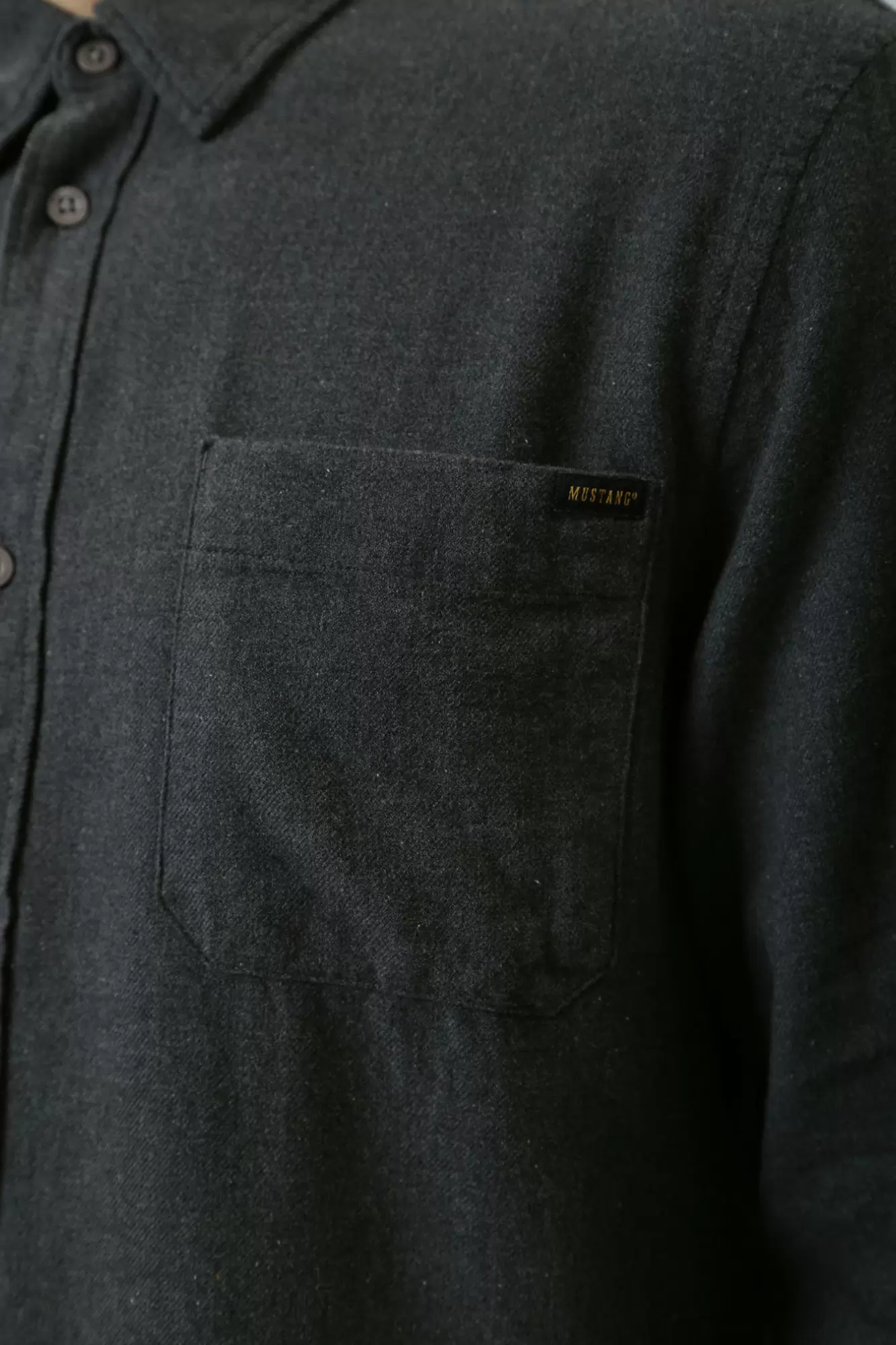 1015912 Рубашка Mustang Серый