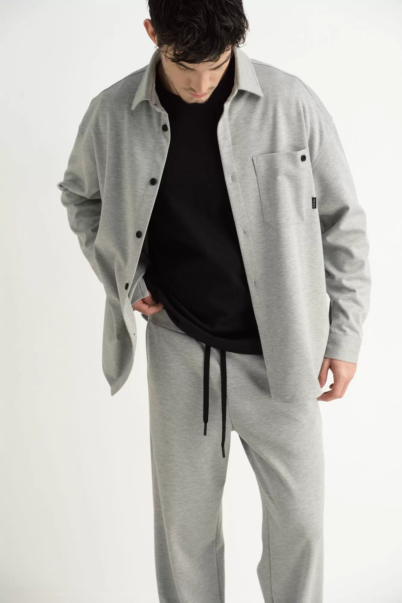 M-242-TH-56-0055 Рубашка д/р The Hills Серый