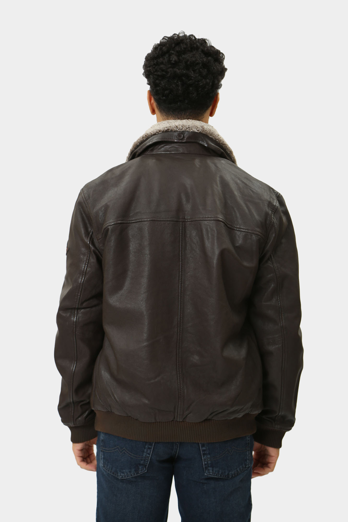 MU-M242-215 Куртка кожаная Mustang Коричневый