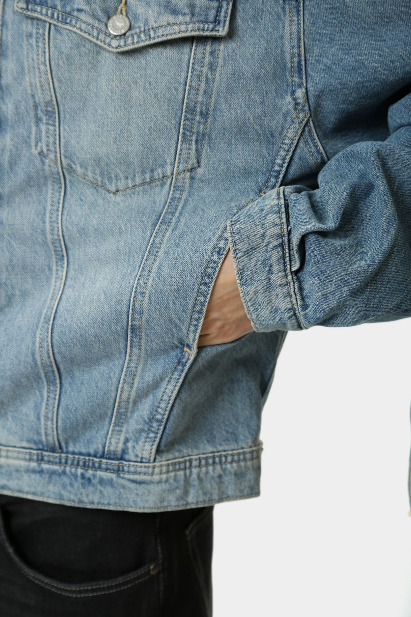 1015681-5000 Куртка джинсовая Mustang Синий