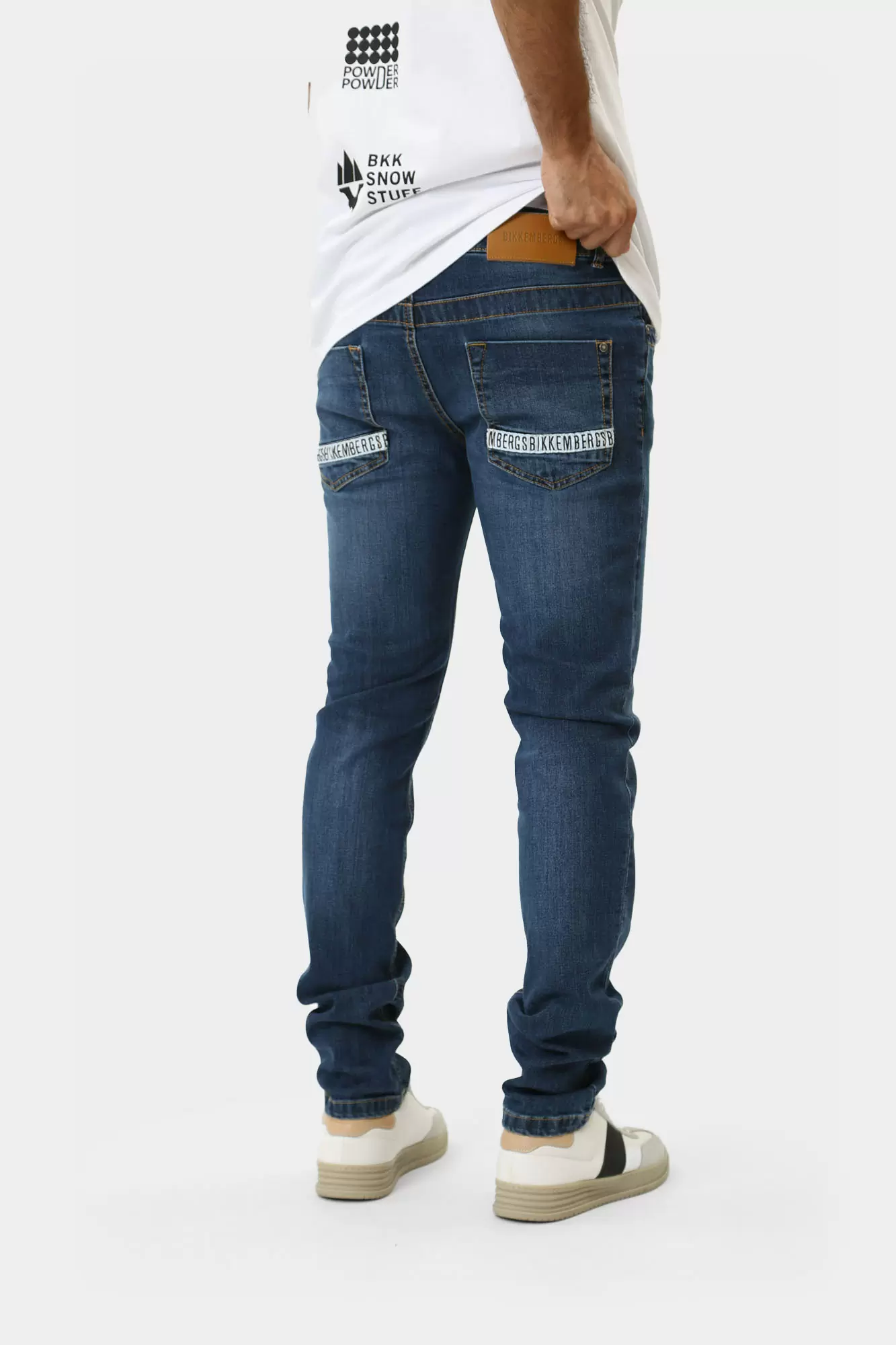 BMD0277 Брюки джинсовые Bikkembergs Голубой