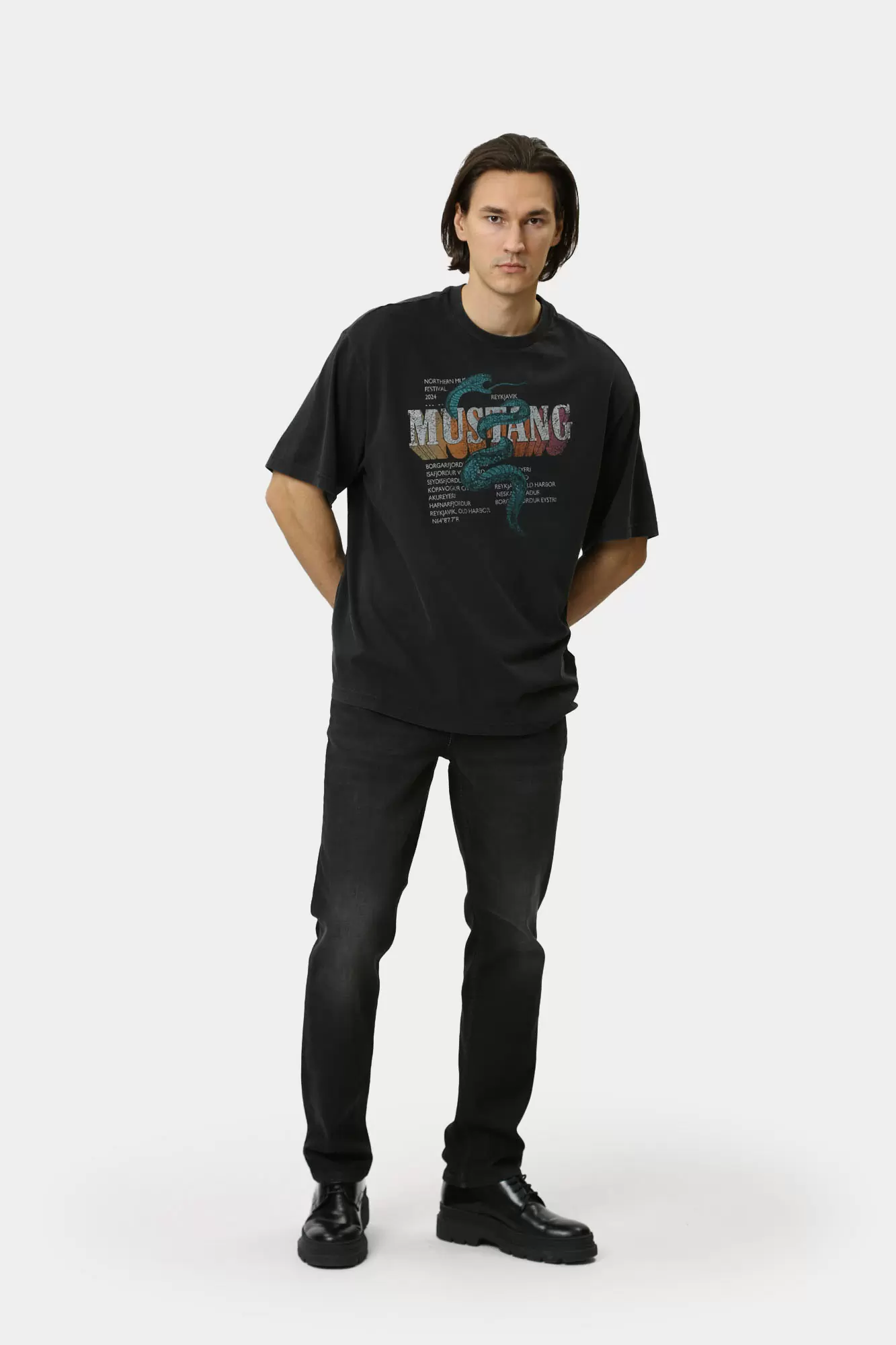 1015658 Футболка Mustang Черный