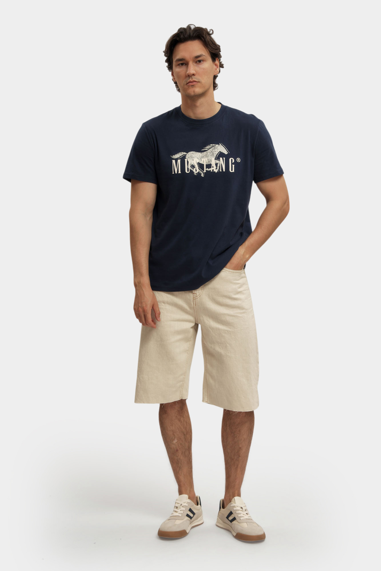 1016492 Футболка Mustang Синий