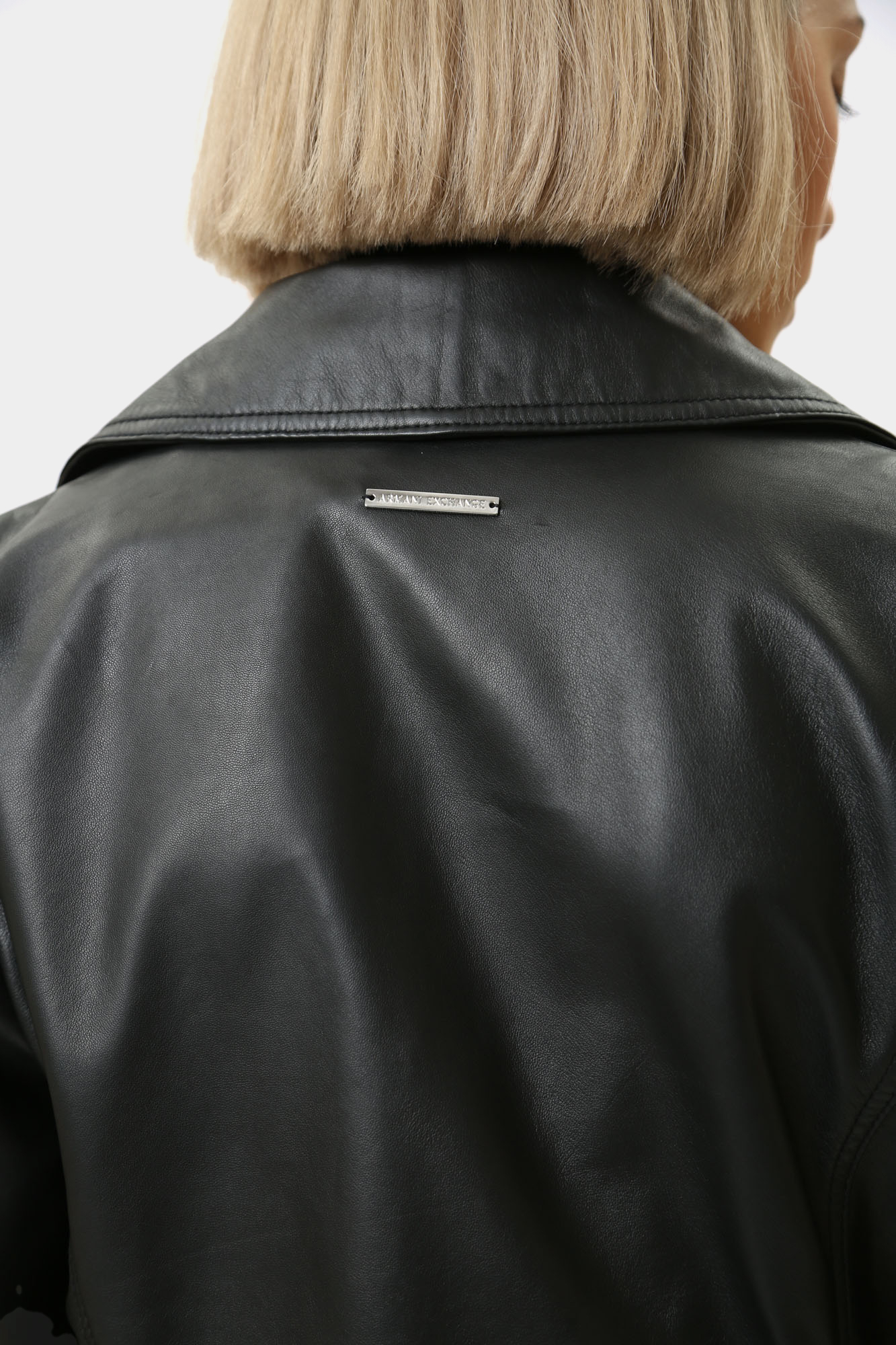 6DYB50_YLP3Z куртка кожаная armani exchange 