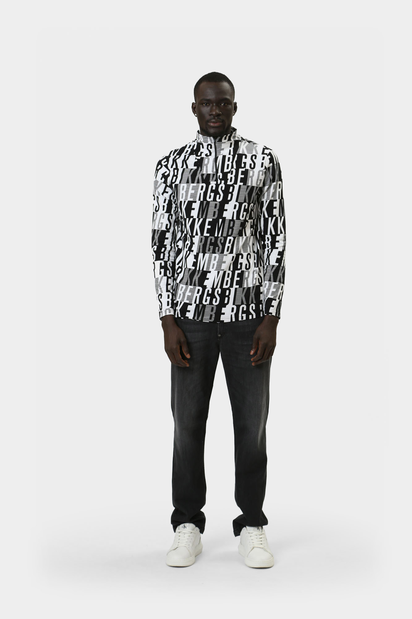 BMD0574 Брюки джинсовые Bikkembergs Черный