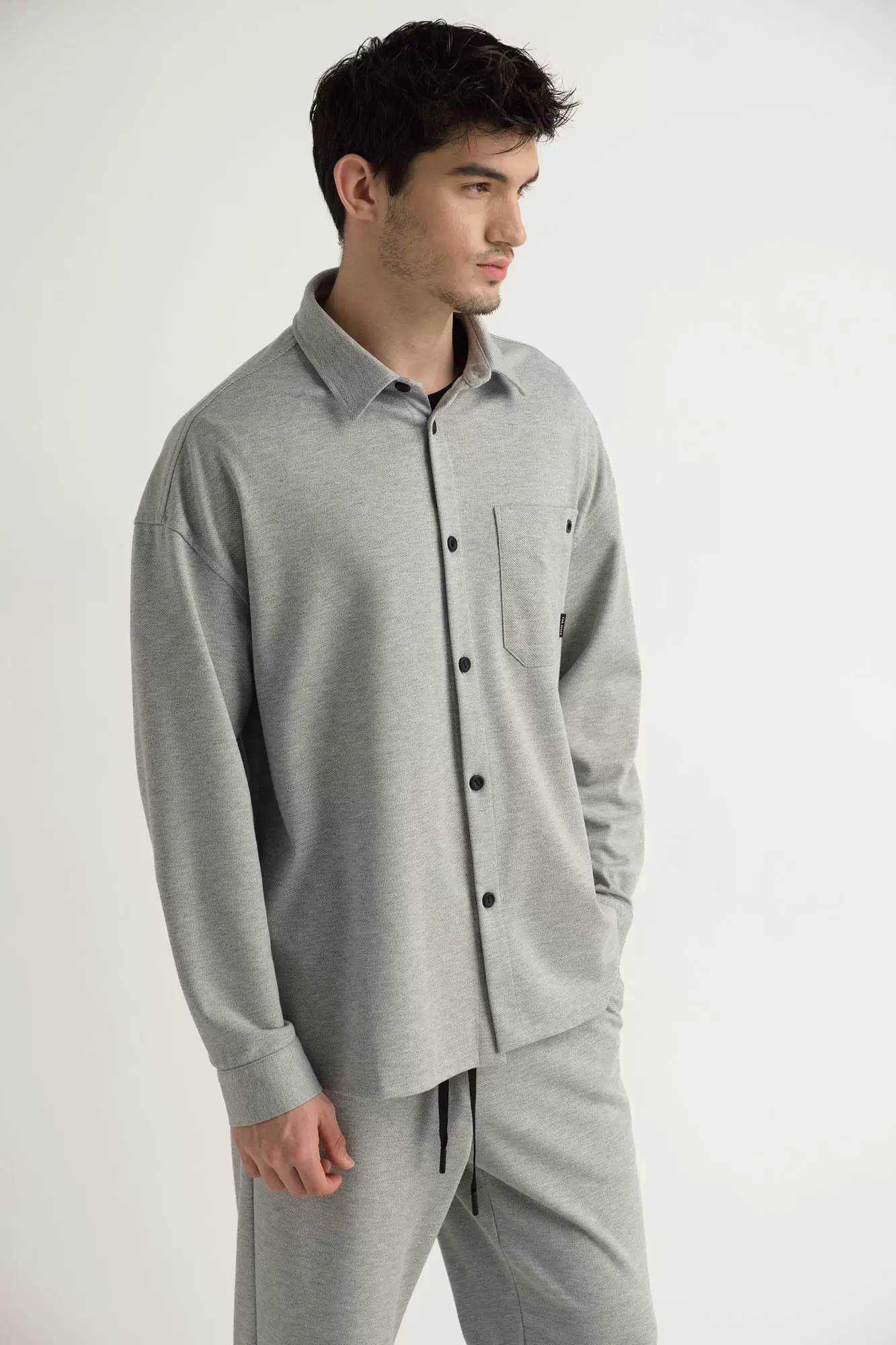 M-242-TH-56-0055 Рубашка д/р The Hills Серый