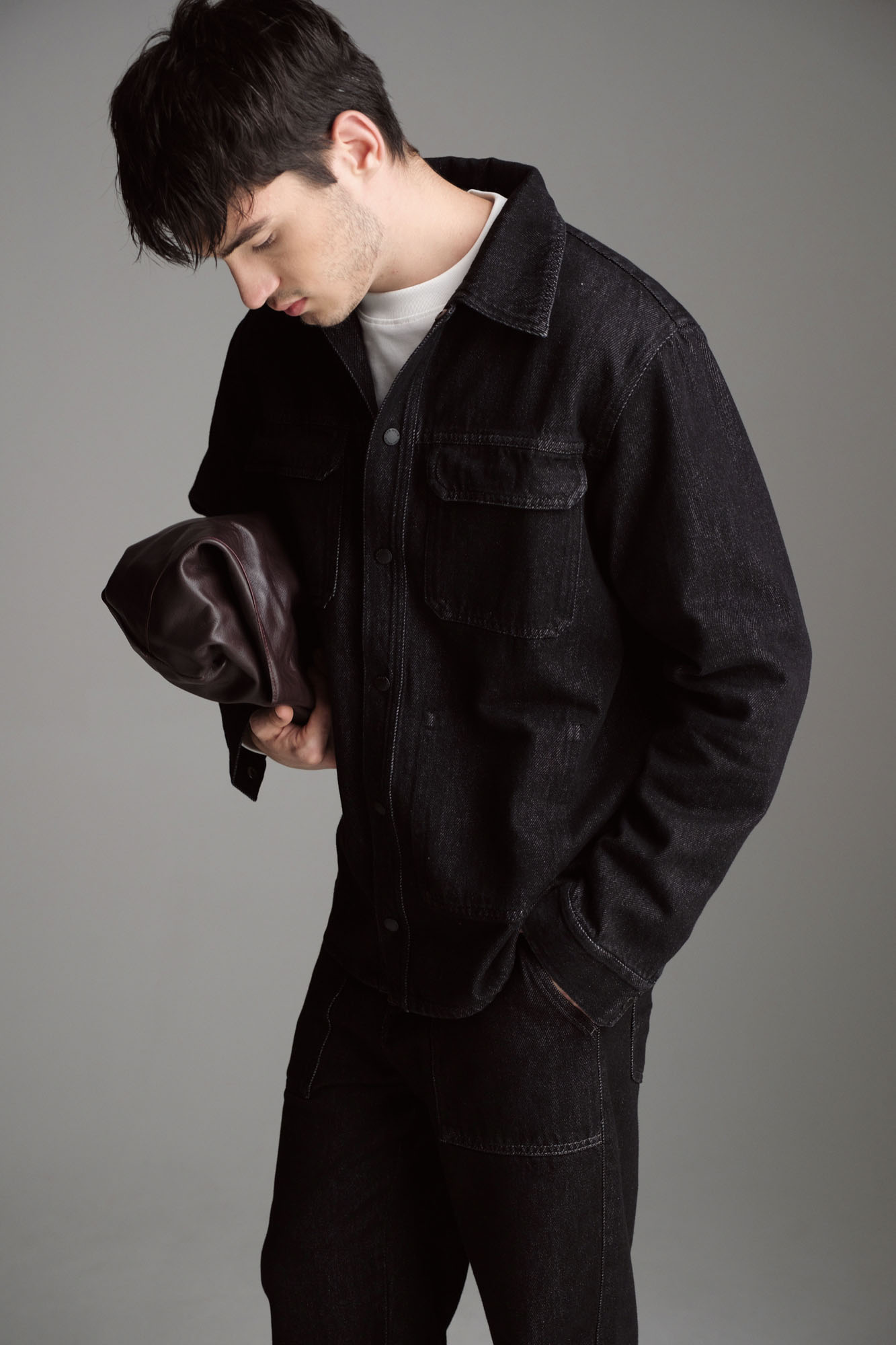 M-242-ТН-56-0060 Джинсы прямые The Hills Черный