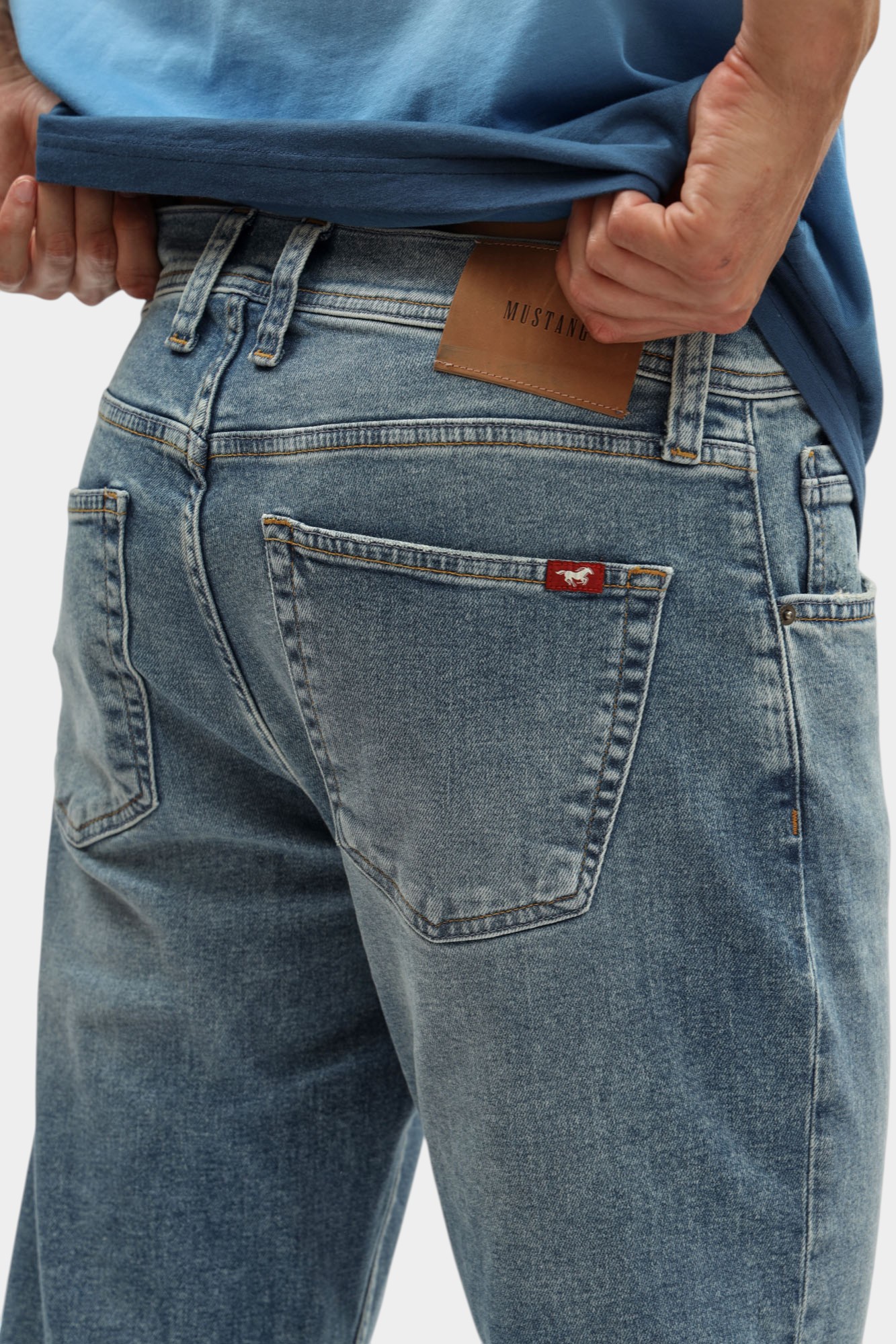 1016808 Джинсы Mustang Синий