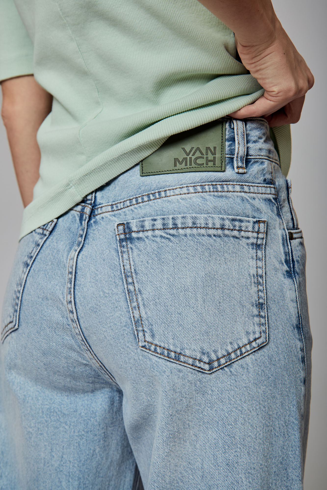 VW-OMA-33-342 брюки джинсовые van mich 