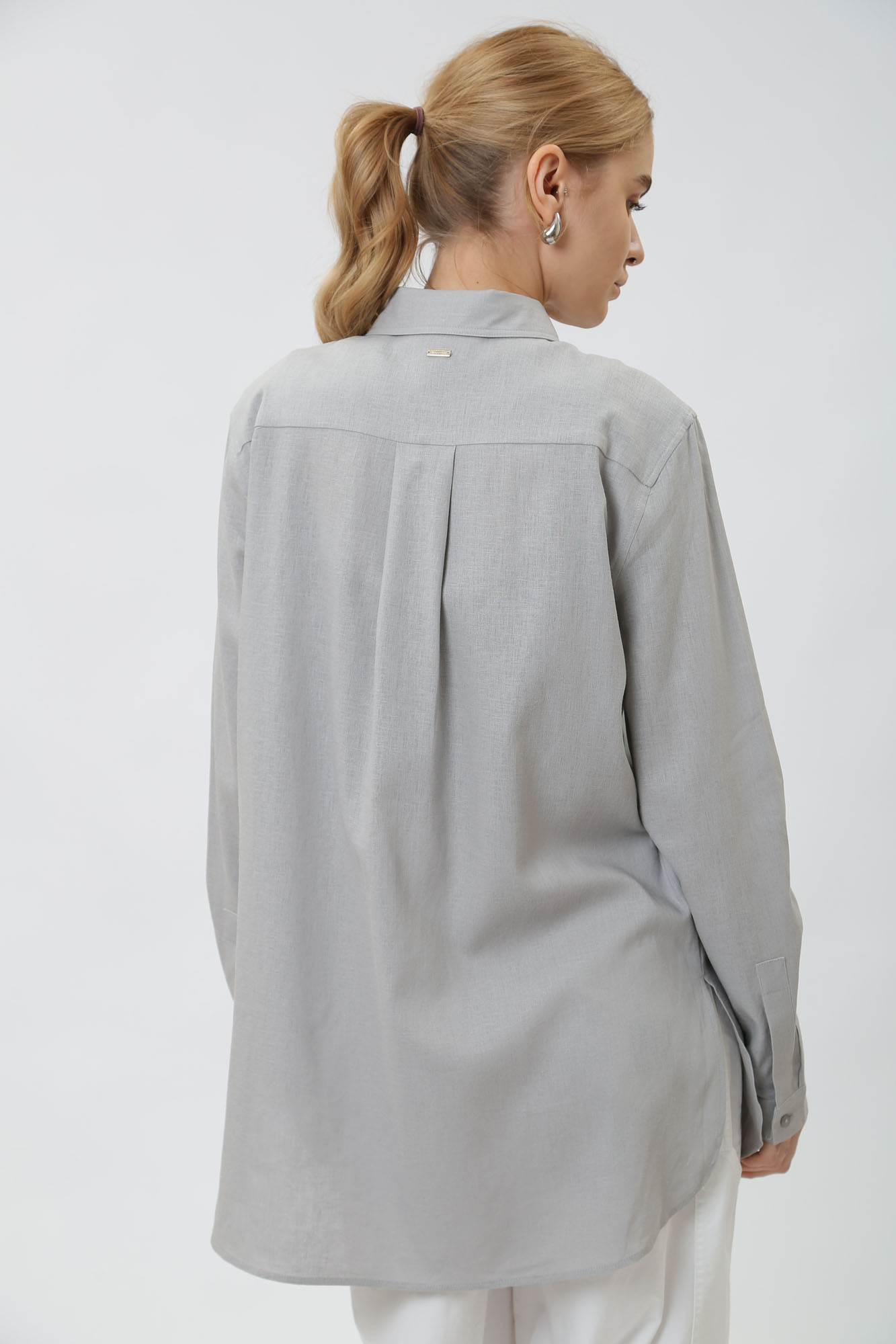 3DYC08_YN3RZ рубашка д/р льняная armani exchange 