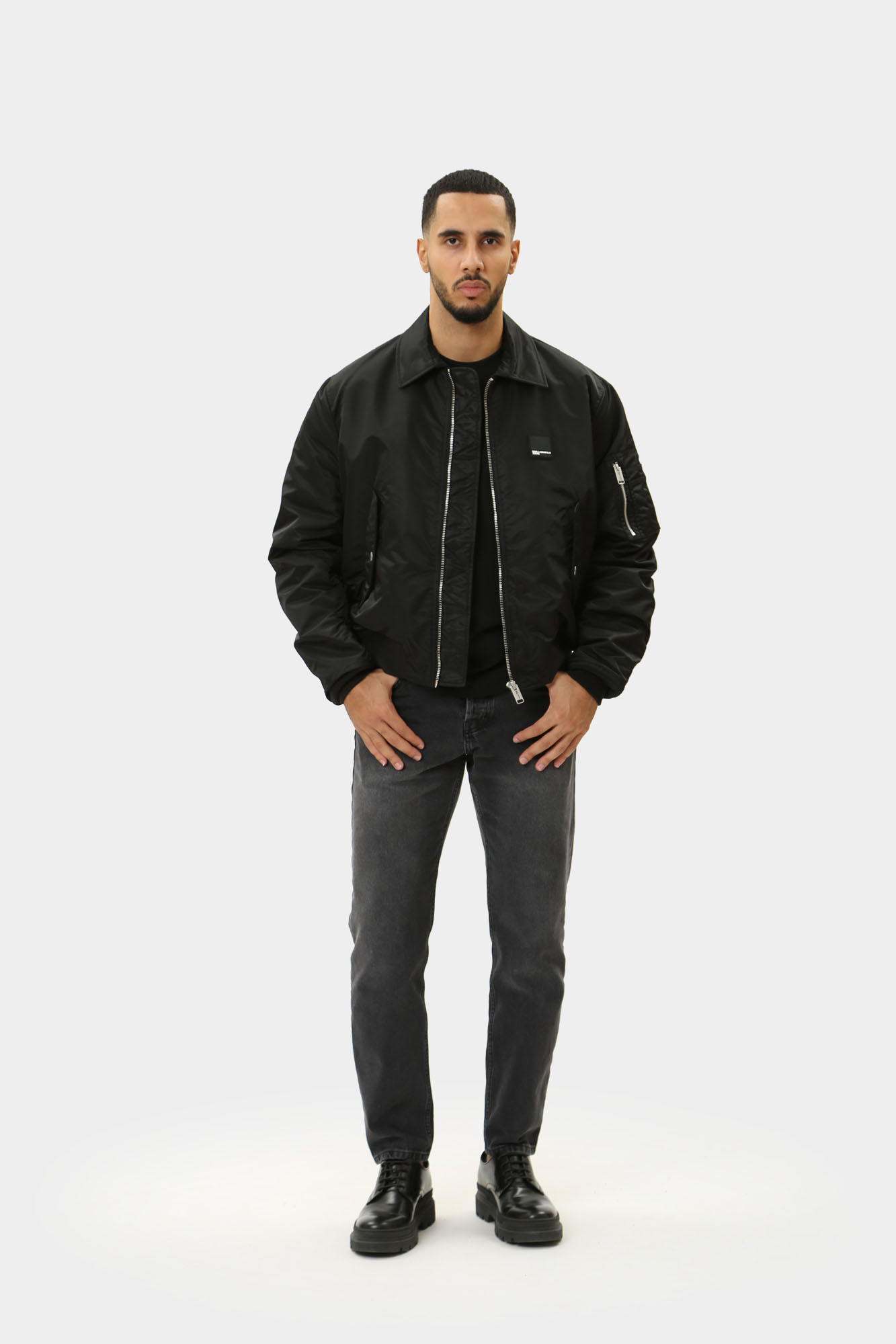 245D1501 Бомбер Karl Lagerfeld Jeans Черный