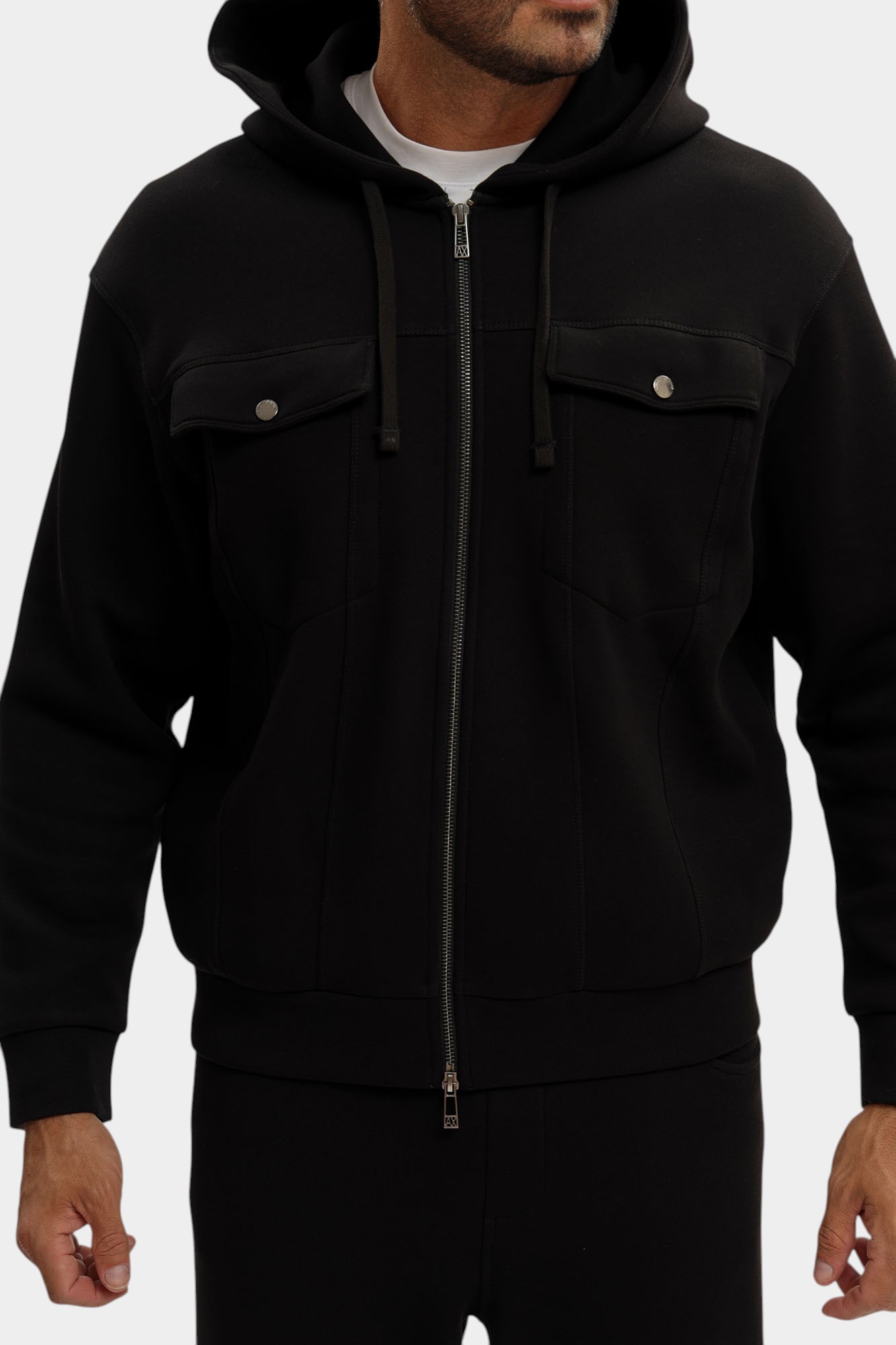 XM000967_AF16222 Толстовка с/к Armani Exchange Черный