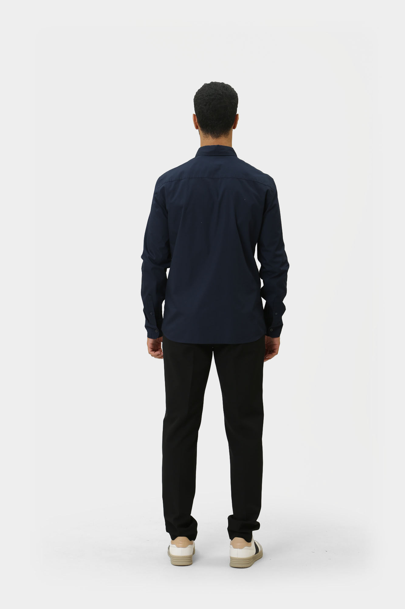 1015618 Рубашка д/р Mustang Синий