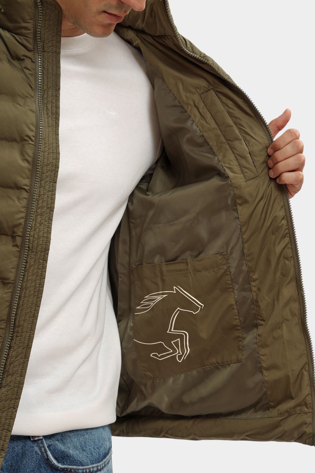 1016890 Куртка лёгкая Mustang Зеленый