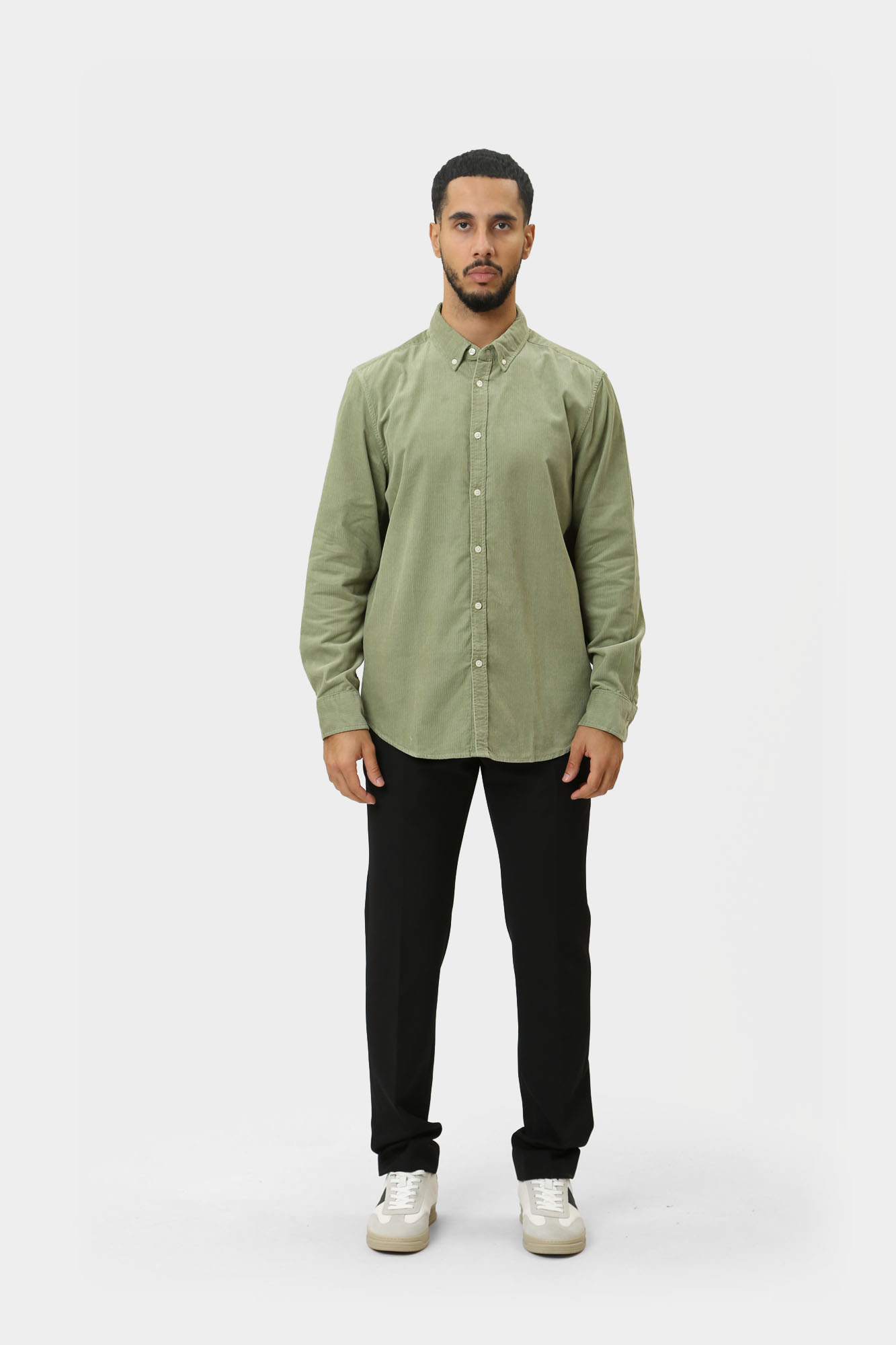 1015628 Рубашка вельветовая Mustang Зеленый