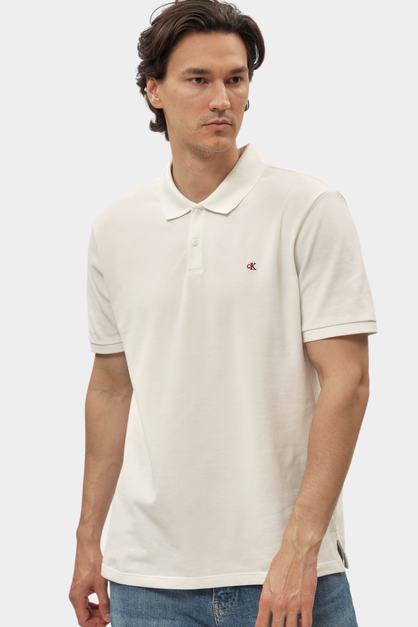 LV040EM269 Поло Calvin Klein Jeans Белый