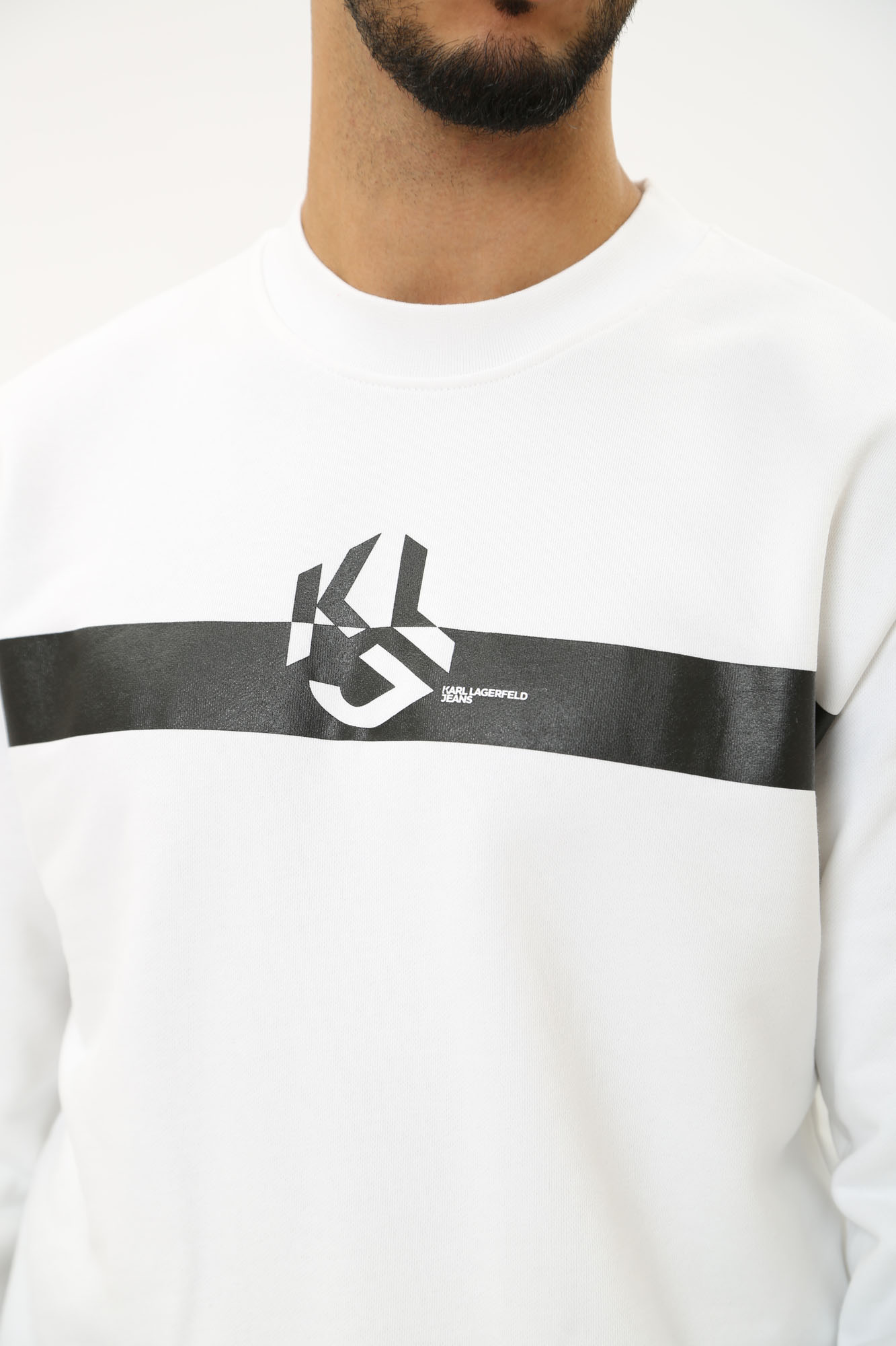 245D1806 Свитшот Karl Lagerfeld Jeans Белый