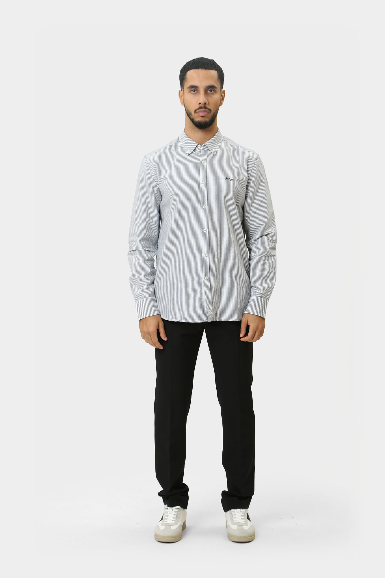 1015620 Рубашка д/р Mustang Синий