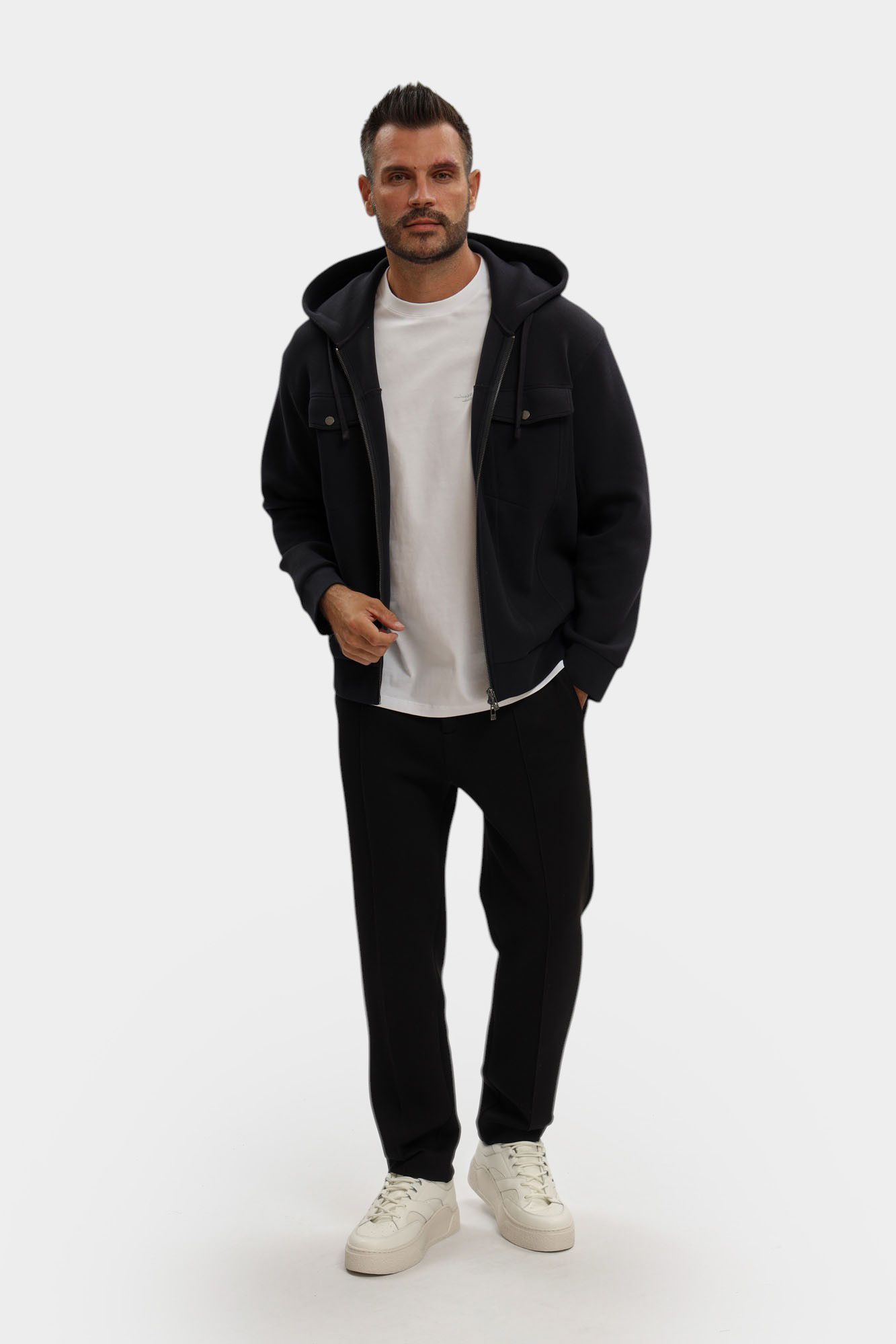 XM000967_AF16222 Толстовка с/к Armani Exchange Синий