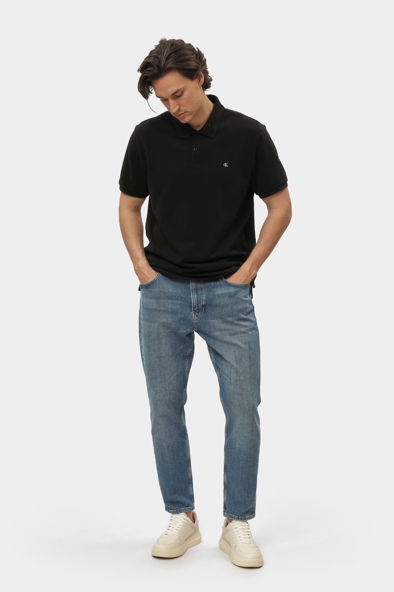 LV040EM269 Поло Calvin Klein Jeans Черный