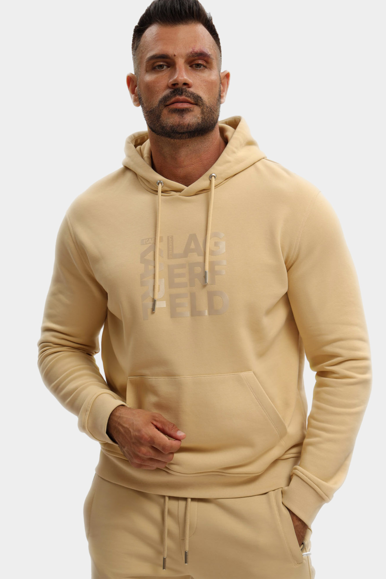 553910_705039 Худи Karl Lagerfeld Бежевый