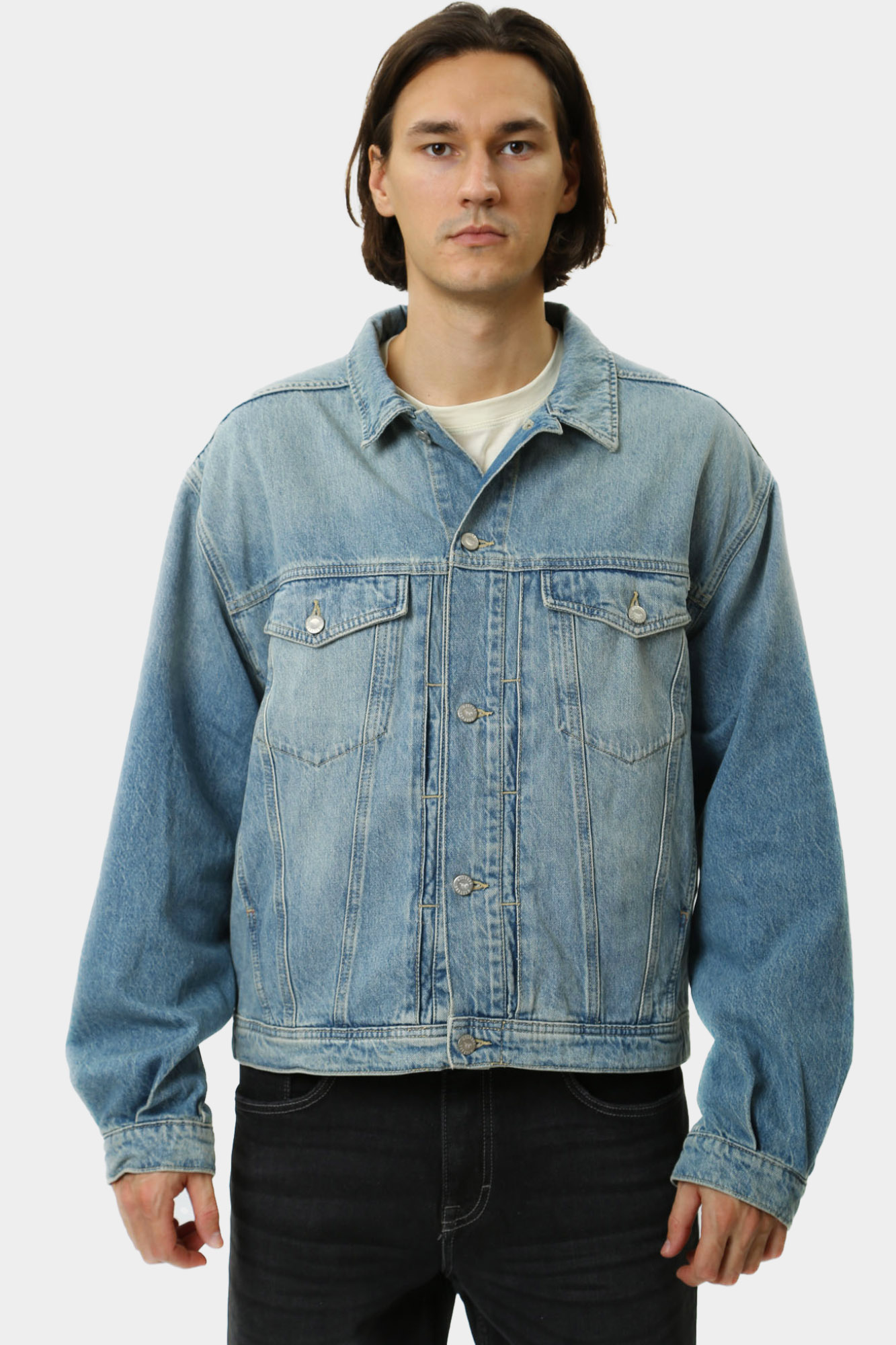 1015681-5000 Куртка джинсовая Mustang Синий