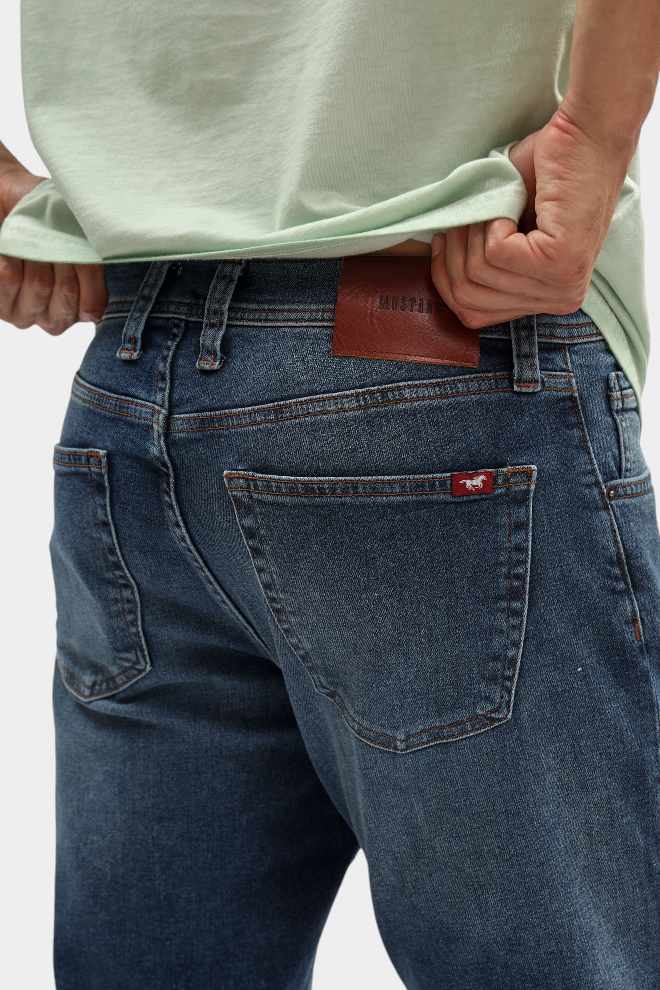 1016808 Джинсы Mustang Синий