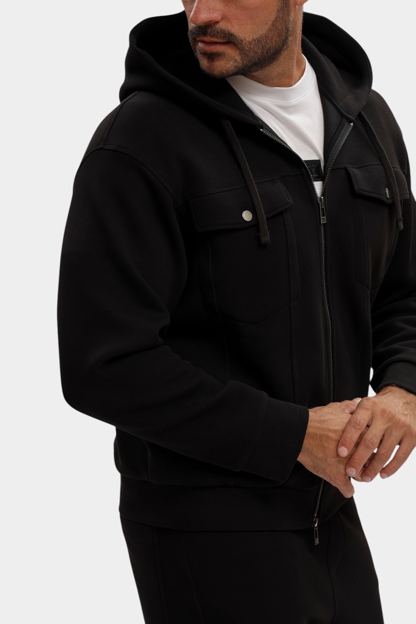 XM000967_AF16222 Толстовка с/к Armani Exchange Черный