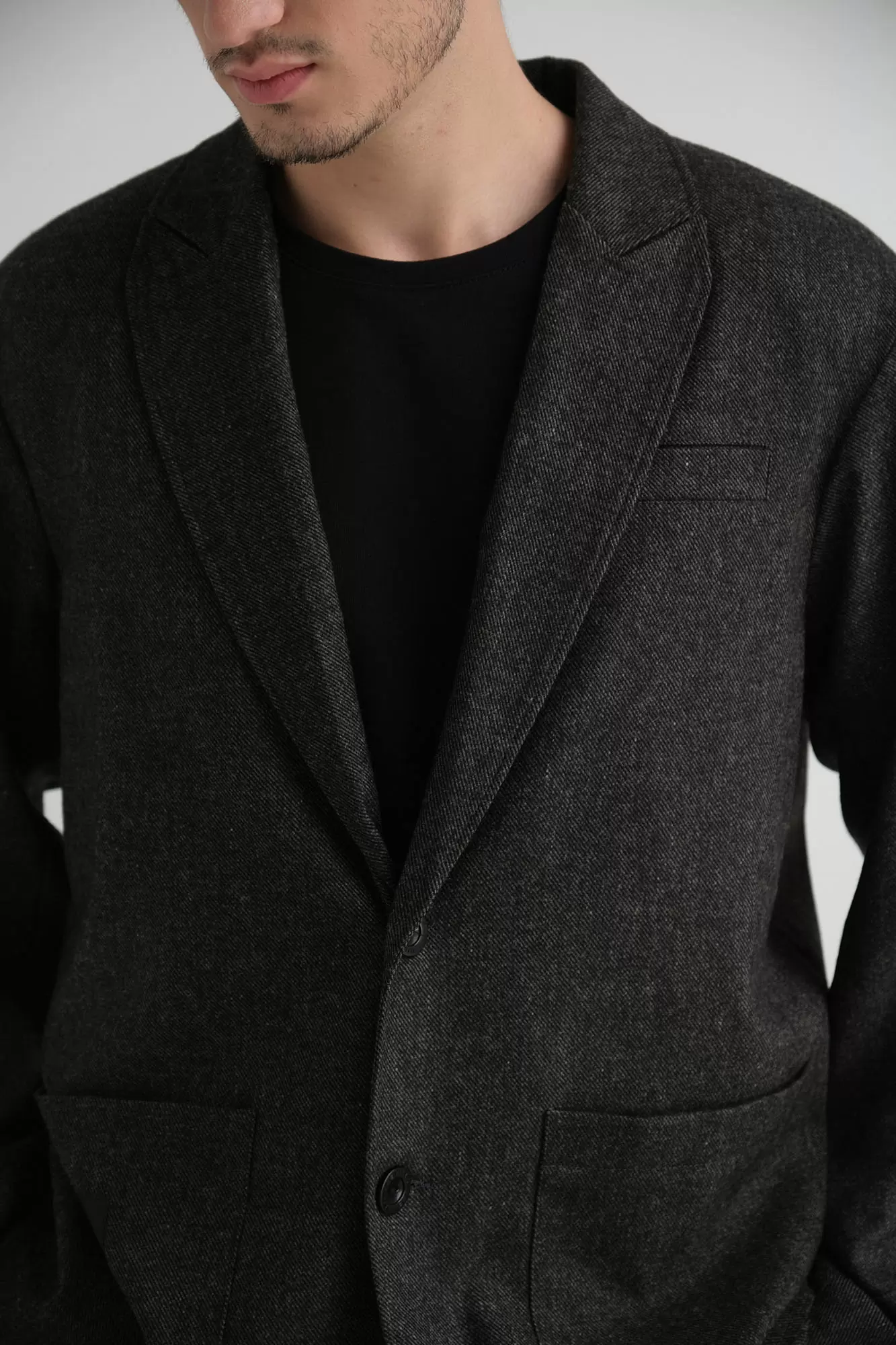 M-242-THT-56-0082 Пиджак The Hills Серый