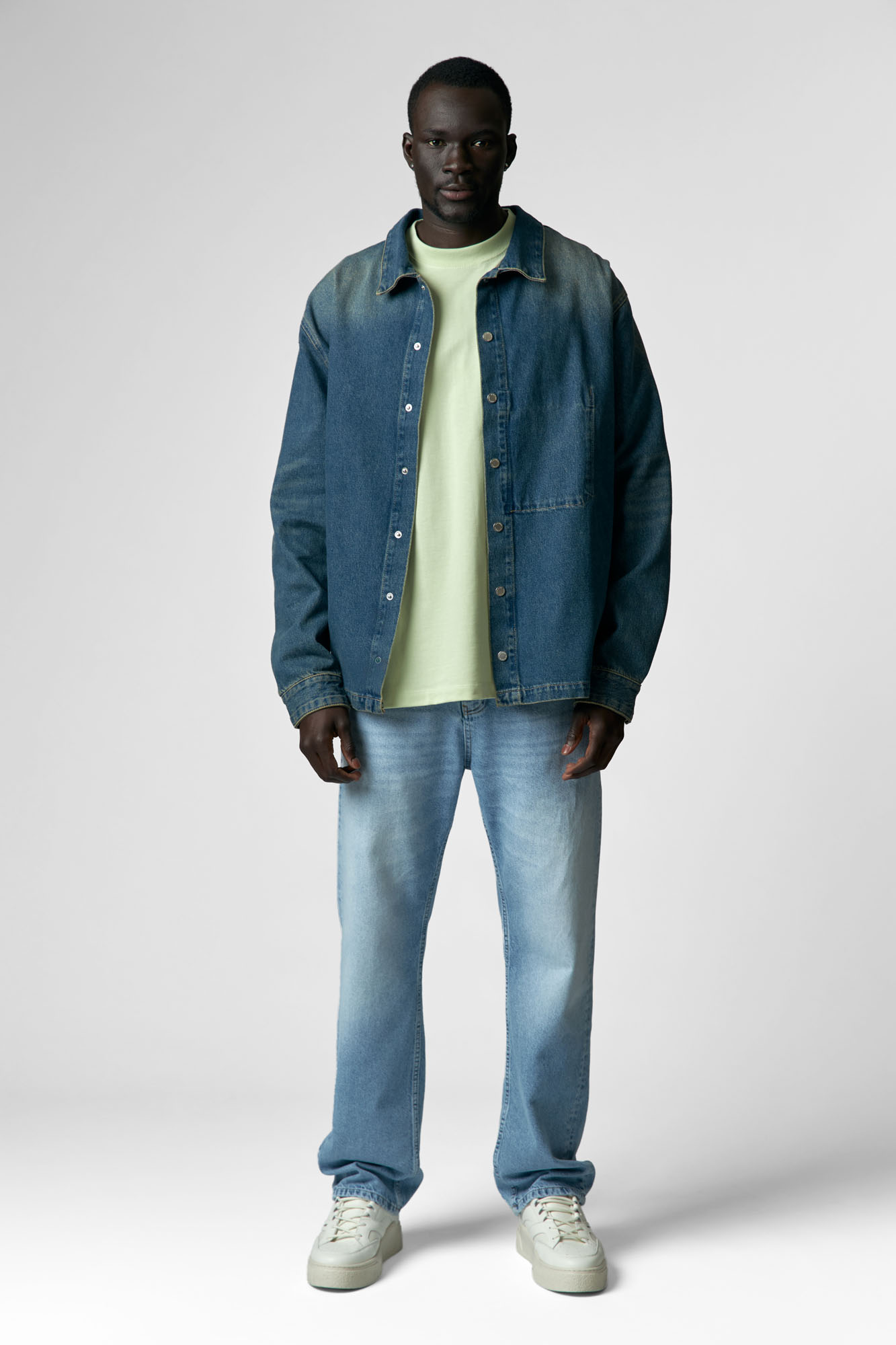 VM-OMA-33-432 Рубашка джинсовая Van Mich Голубой