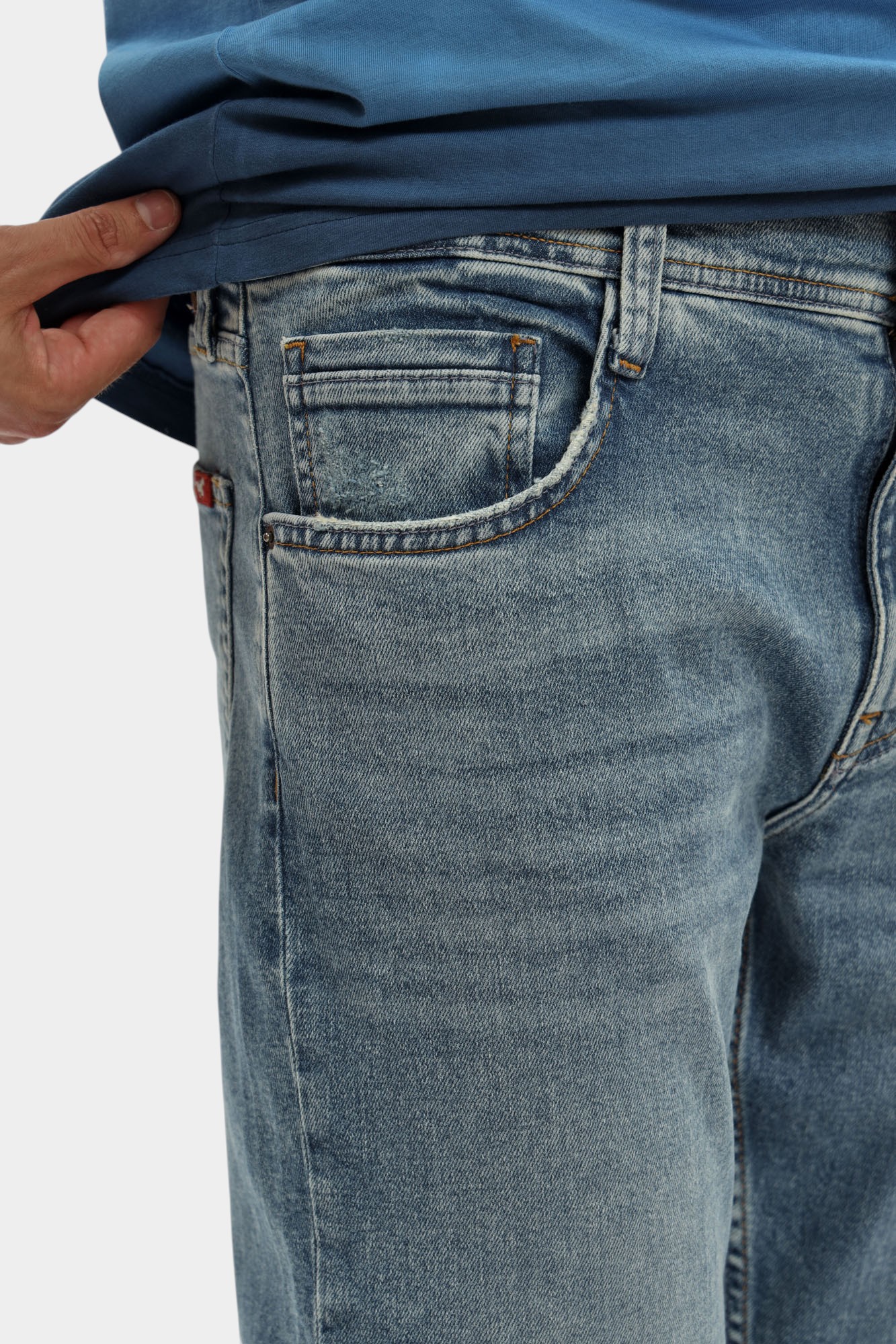 1016808 Джинсы Mustang Синий