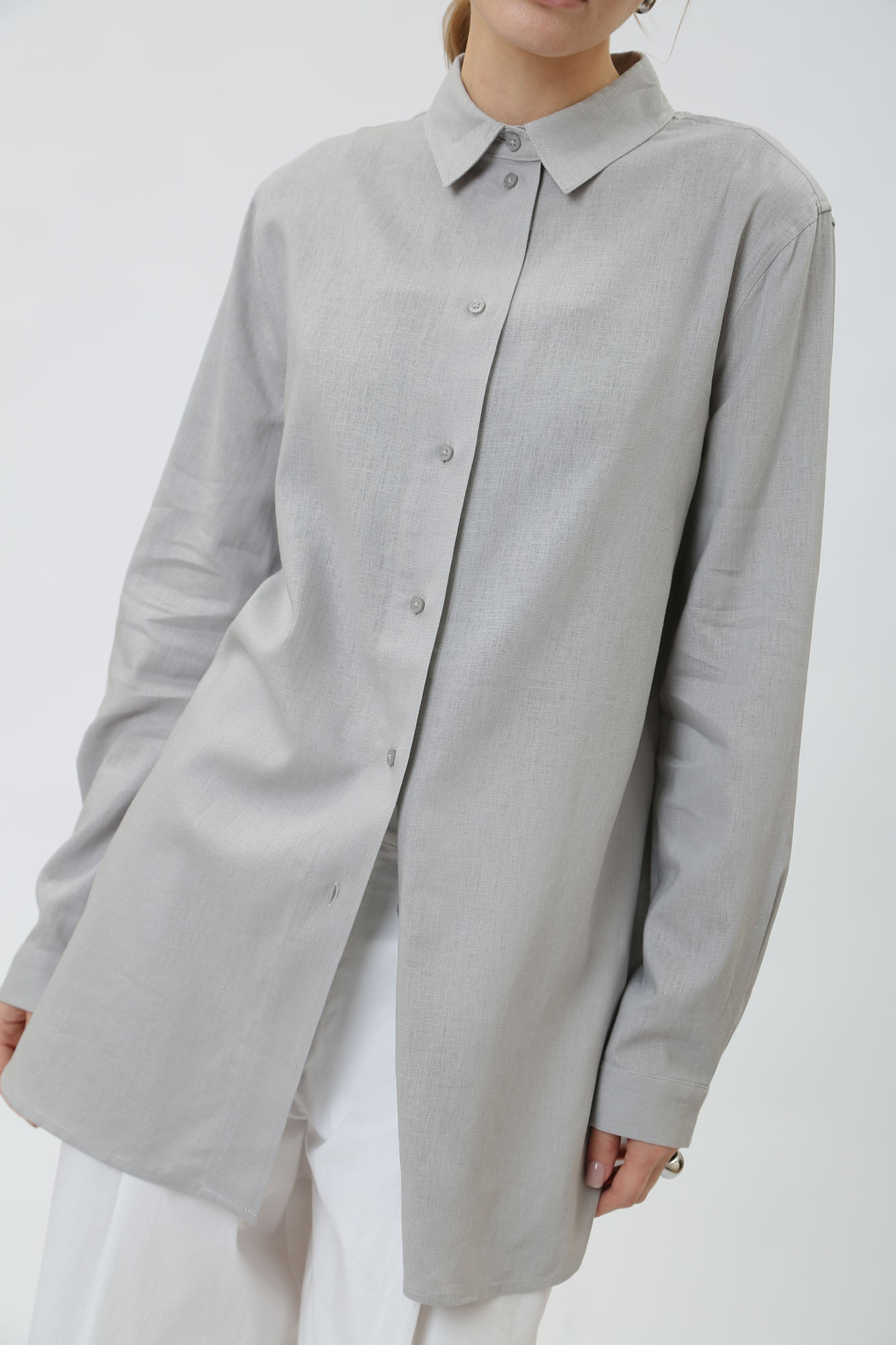 3DYC08_YN3RZ рубашка д/р льняная armani exchange 