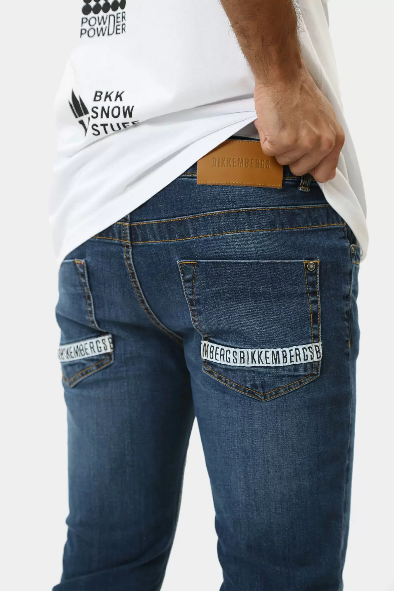 BMD0277 Брюки джинсовые Bikkembergs Голубой