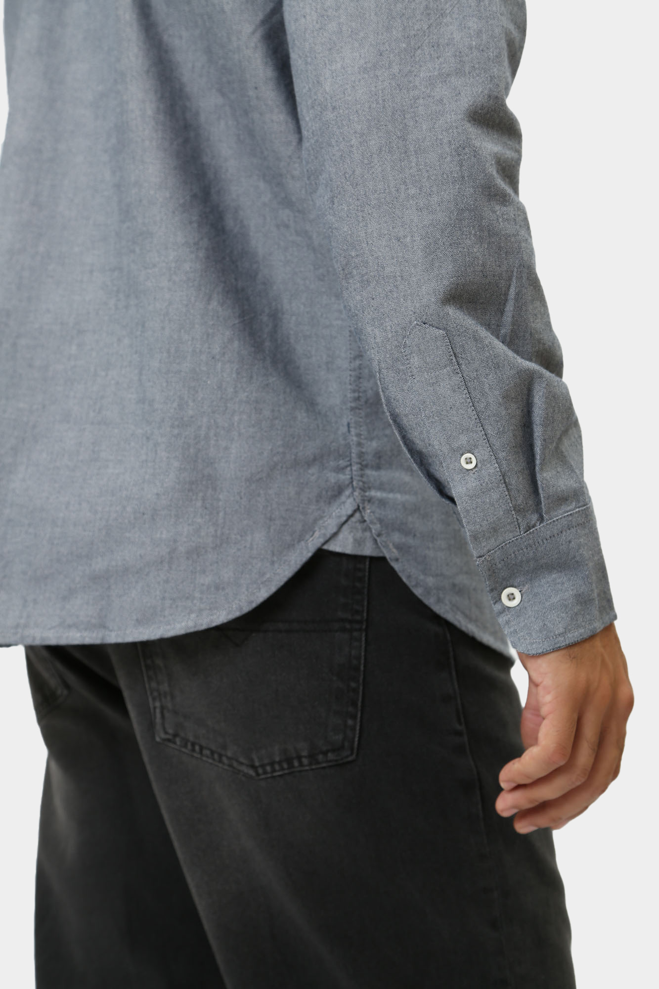 1015620 Рубашка д/р Mustang Синий