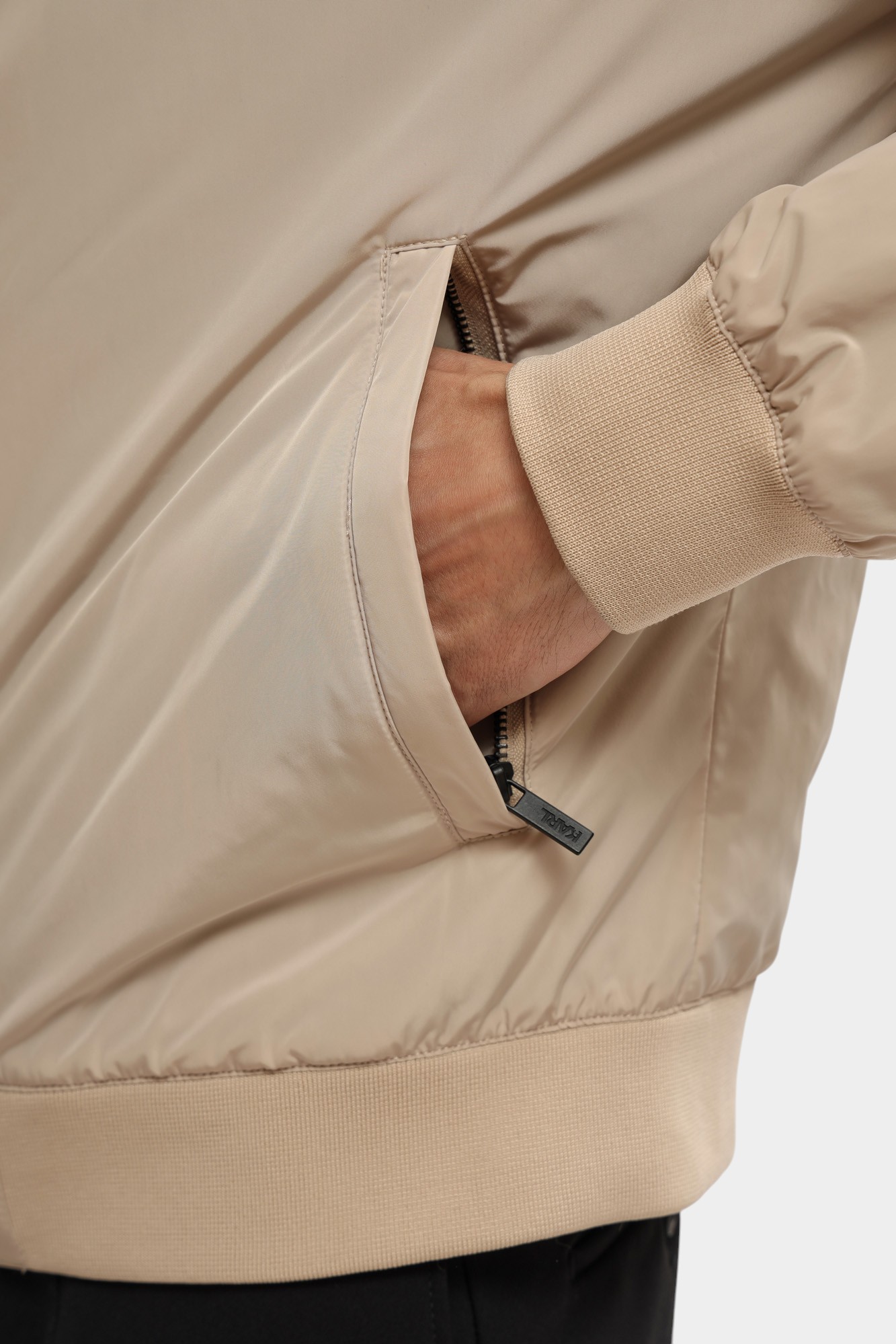 533501_505092 Бомбер Karl Lagerfeld Бежевый