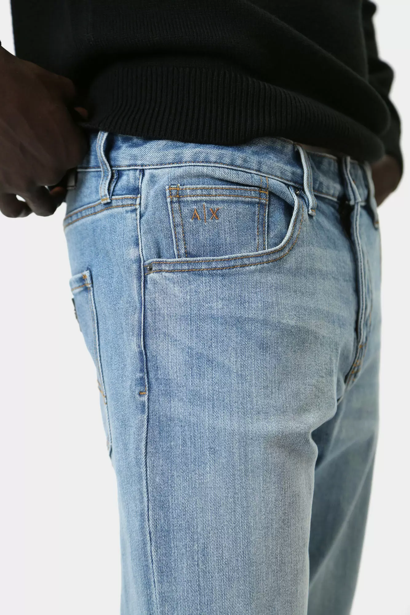 6DZJ13_Z1ZWZ Брюки джинсовые Armani Exchange Синий