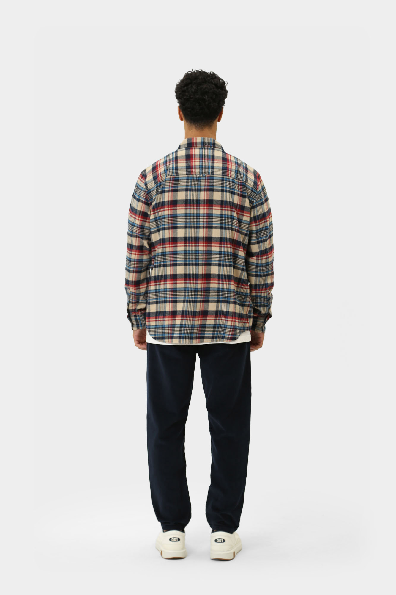 1015908 Рубашка д/р Mustang Синий