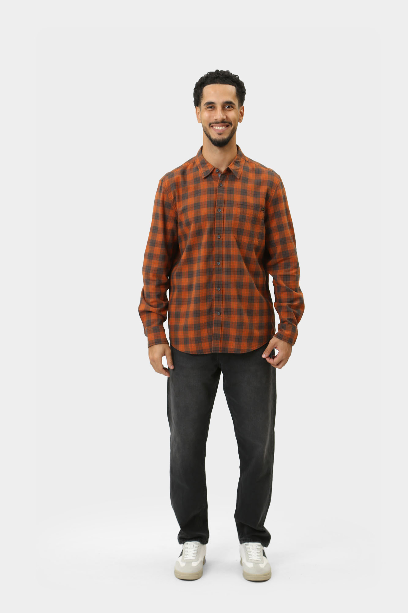 1015625 Рубашка д/р Mustang Красный