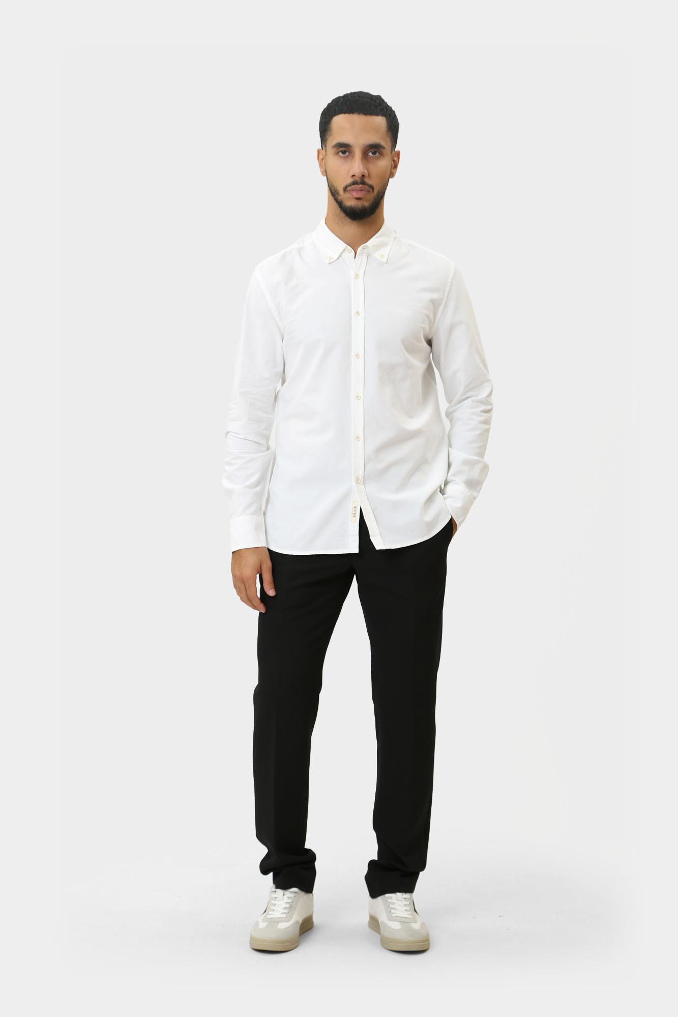 1015620 Рубашка д/р Mustang Белый