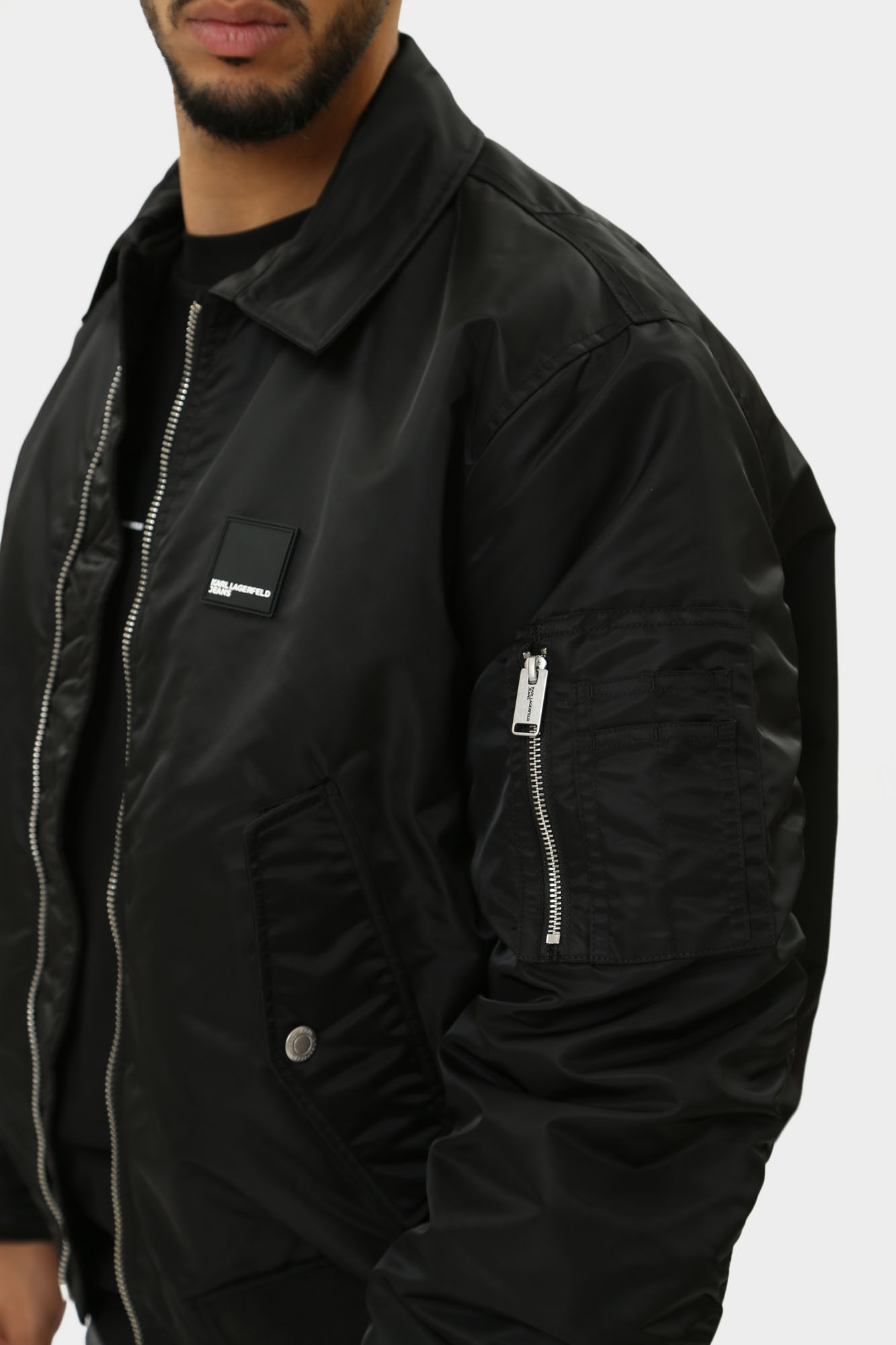 245D1501 Бомбер Karl Lagerfeld Jeans Черный