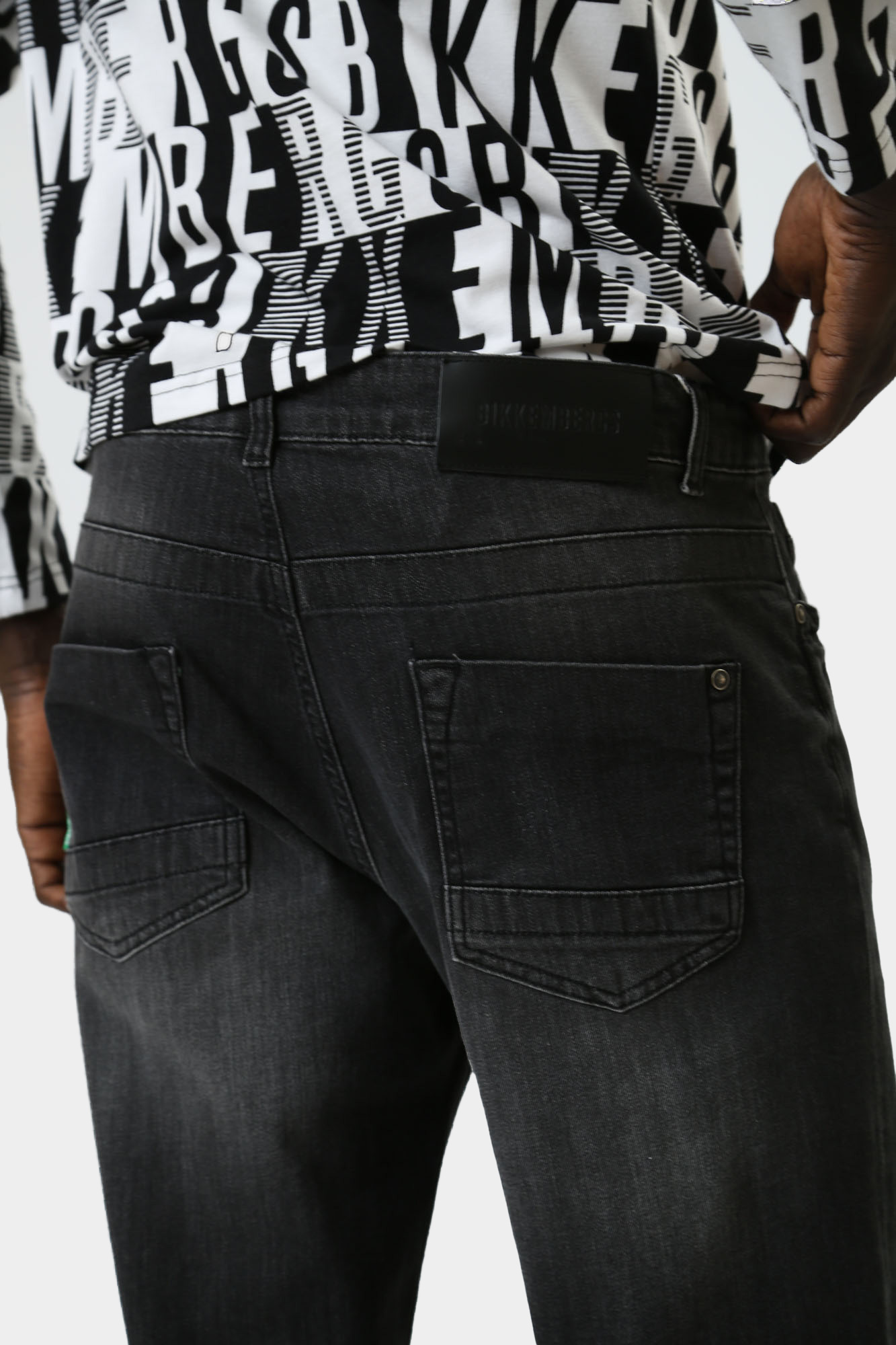 BMD0574 Брюки джинсовые Bikkembergs Черный