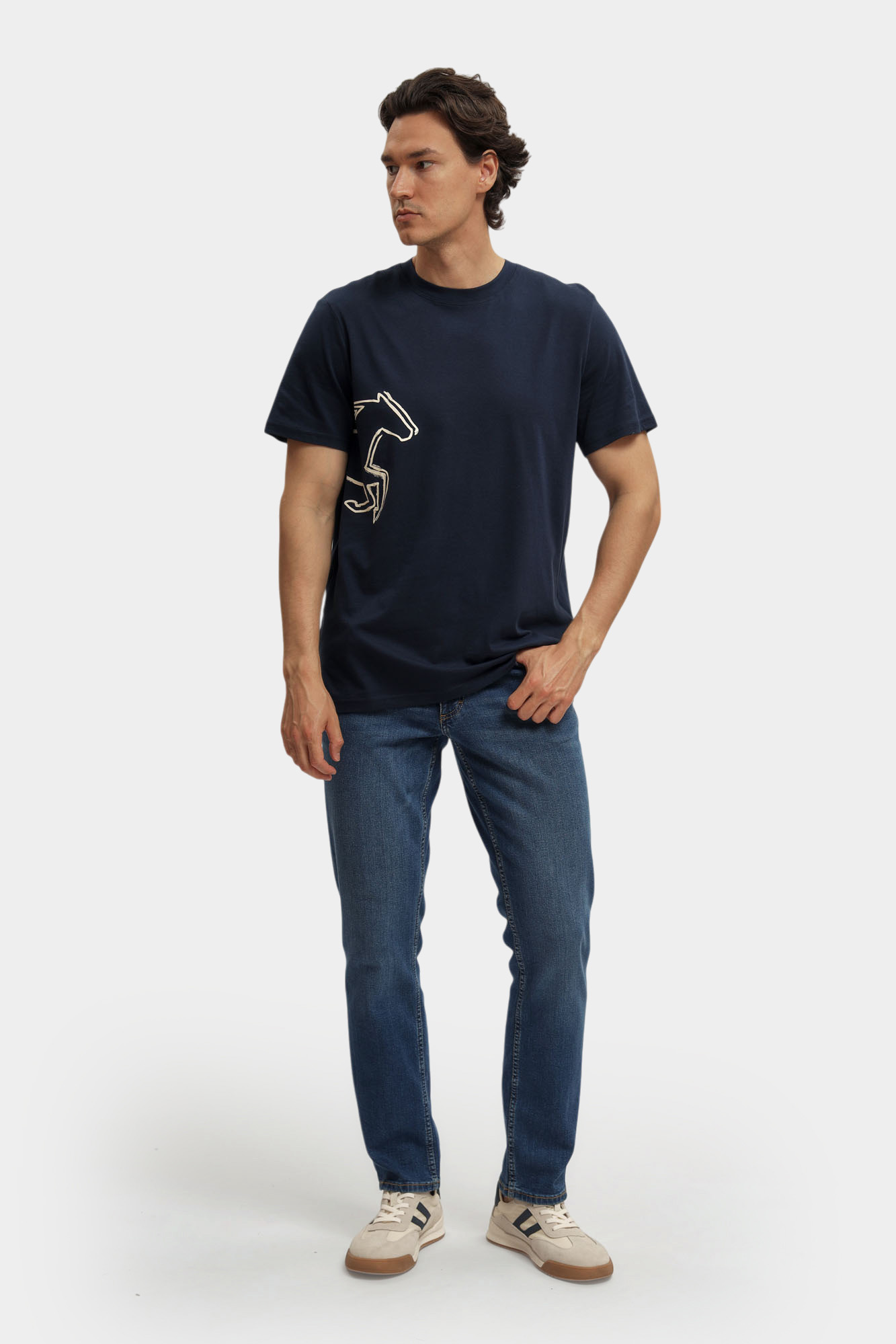 1016493 Футболка Mustang Синий