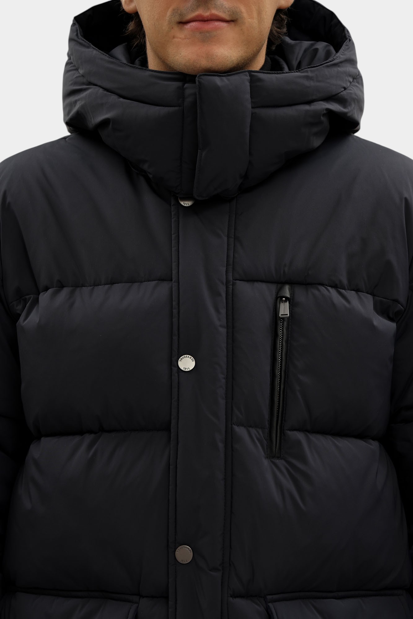 F008M000013N-MO805N12-08YT Пальто пуховое Trussardi Синий