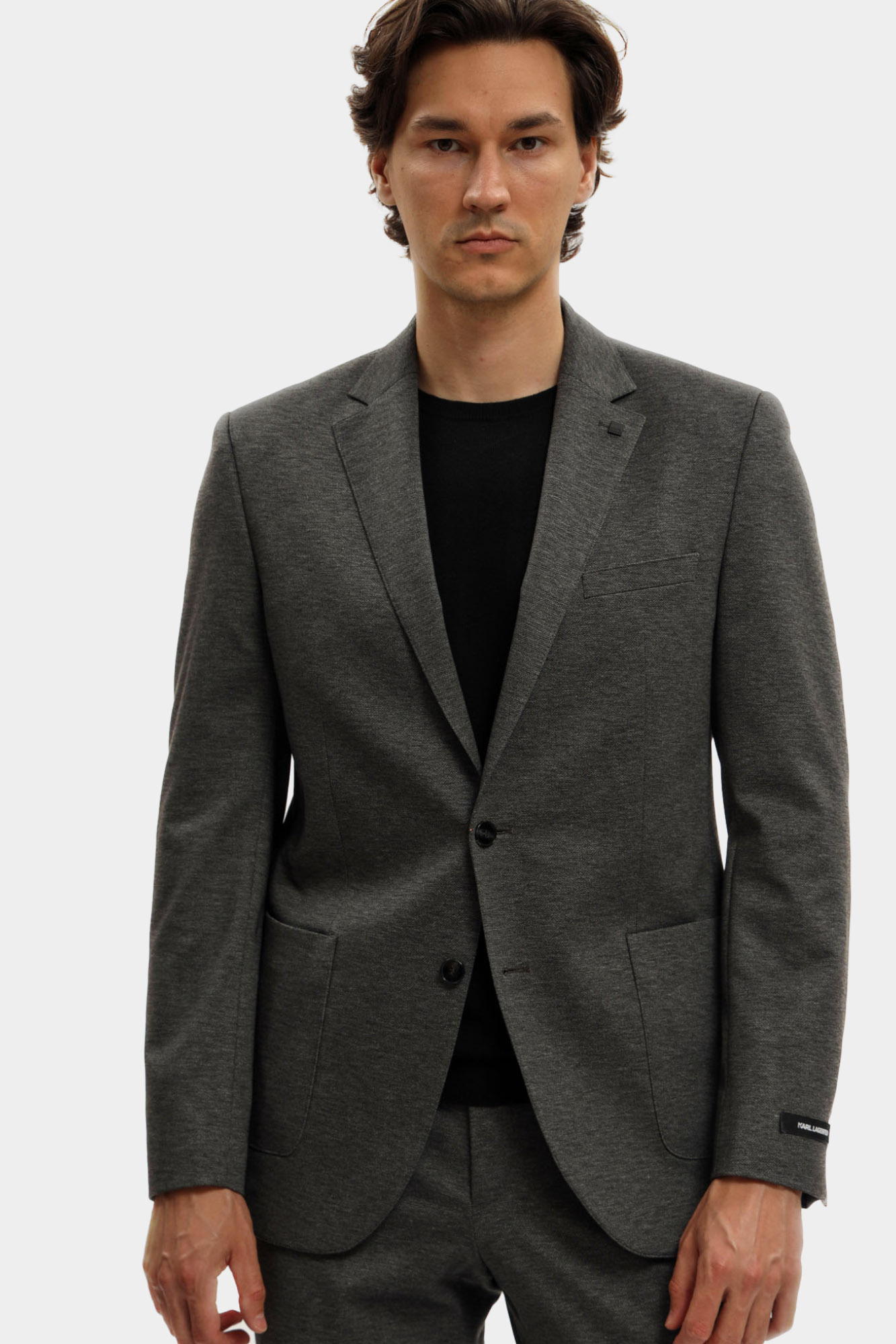 553021_155280 Пиджак классический Karl Lagerfeld Серый