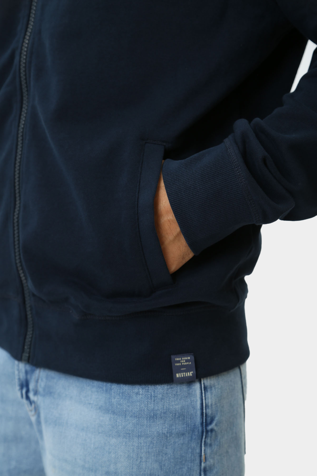 1015631 Толстовка н/з Mustang Синий