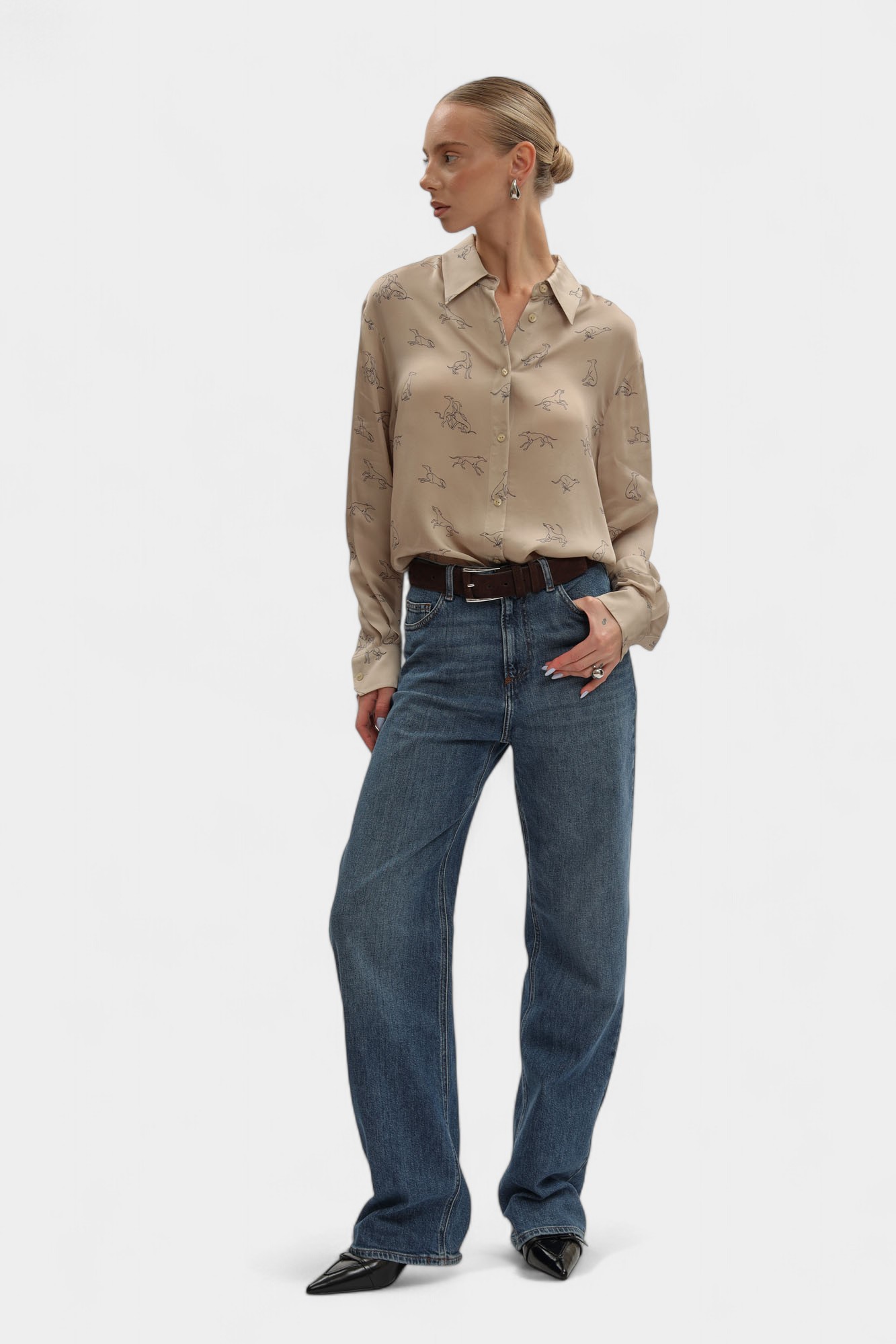 50126000028N-WS301T01-34A0 блуза trussardi 