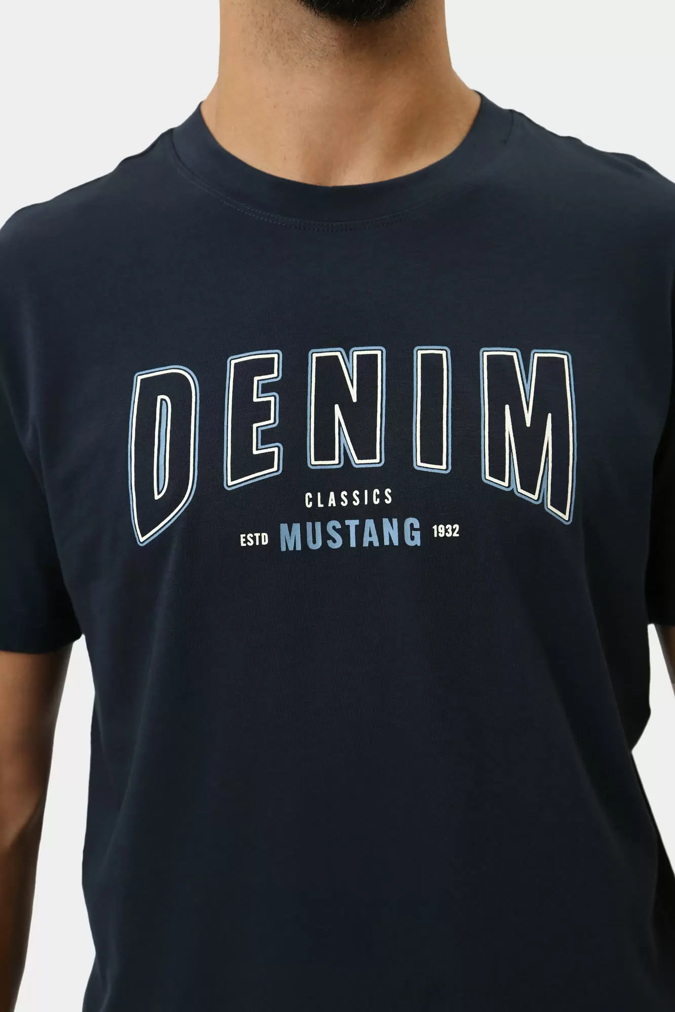 1015647 Футболка Mustang Синий