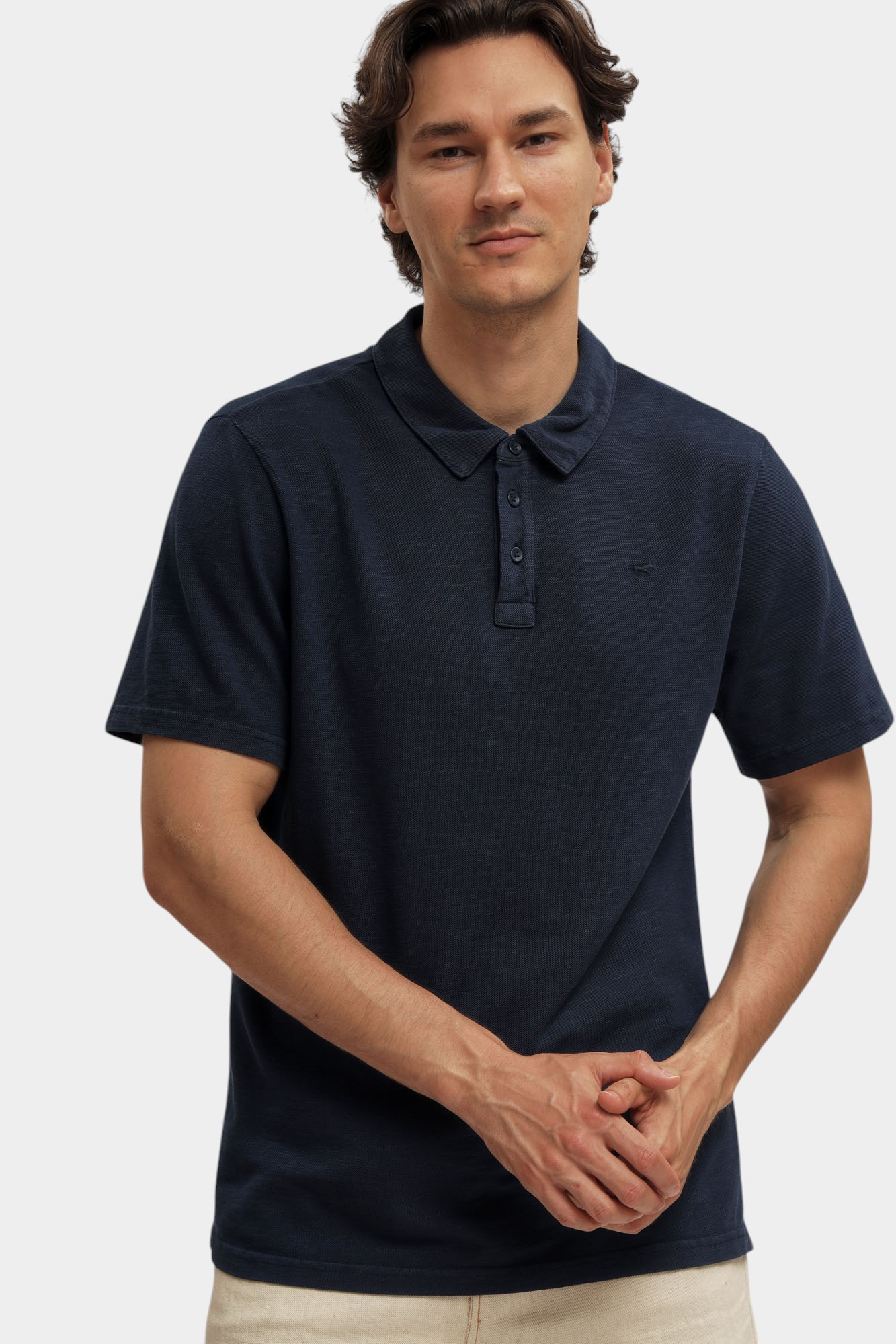 1016505 Поло Mustang Синий