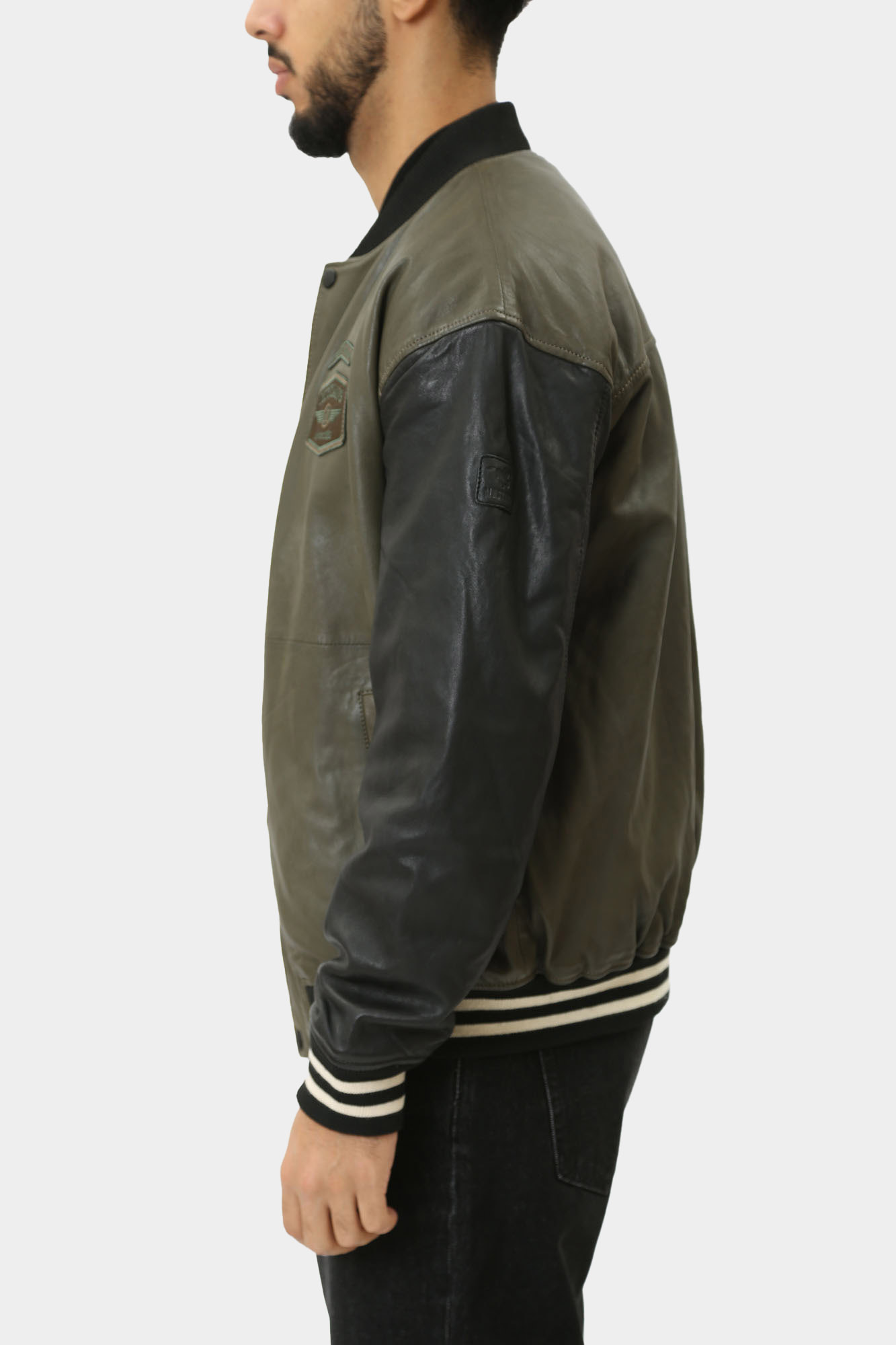 MU-M242-179 Куртка кожаная Mustang Черный