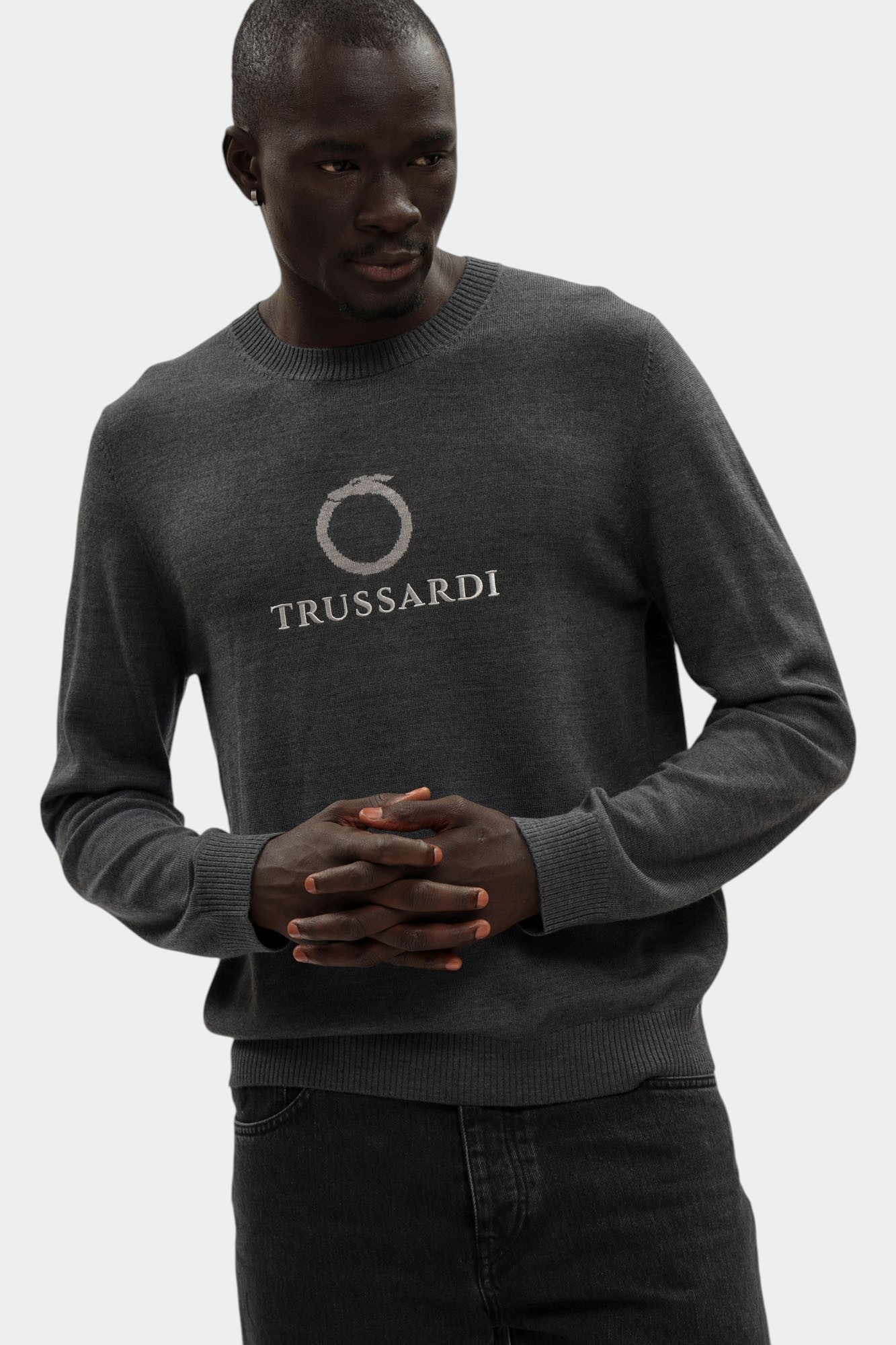 M0358000037N-MK610K03-318M Джемпер Trussardi Серый